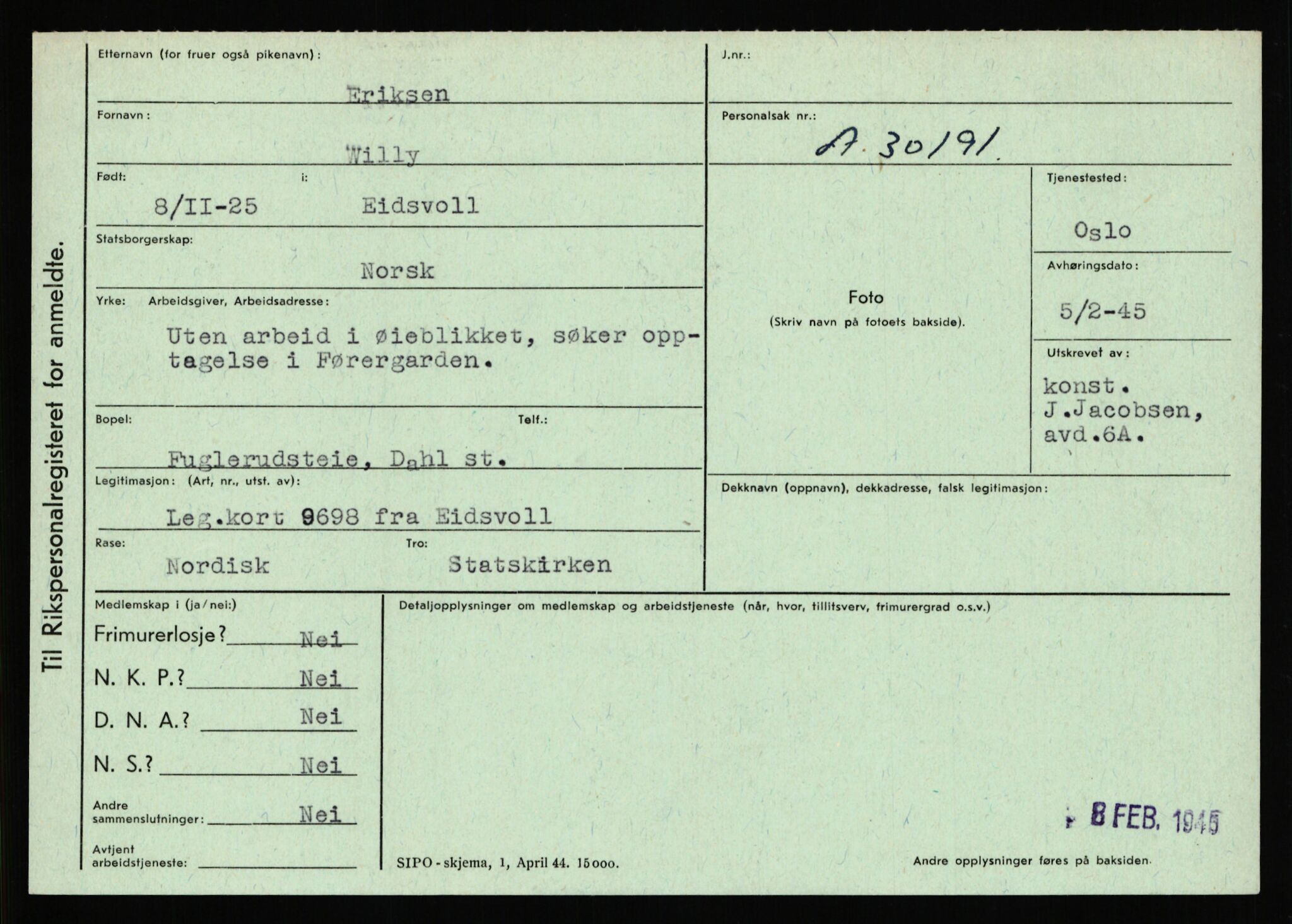 Statspolitiet - Hovedkontoret / Osloavdelingen, AV/RA-S-1329/C/Ca/L0004: Eid - funn av gjenstander	, 1943-1945, p. 2017