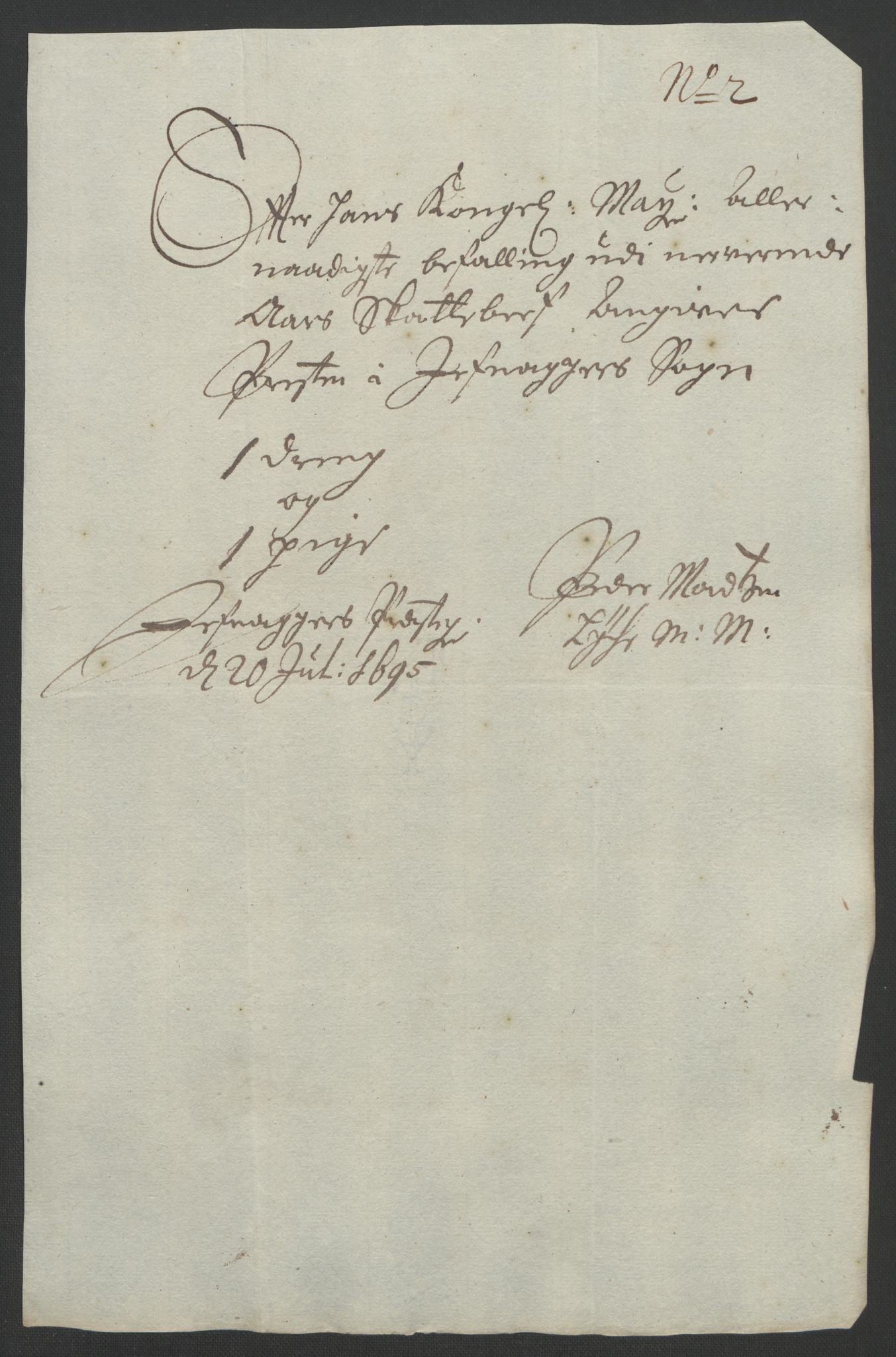 Rentekammeret inntil 1814, Reviderte regnskaper, Fogderegnskap, AV/RA-EA-4092/R18/L1293: Fogderegnskap Hadeland, Toten og Valdres, 1695, p. 129