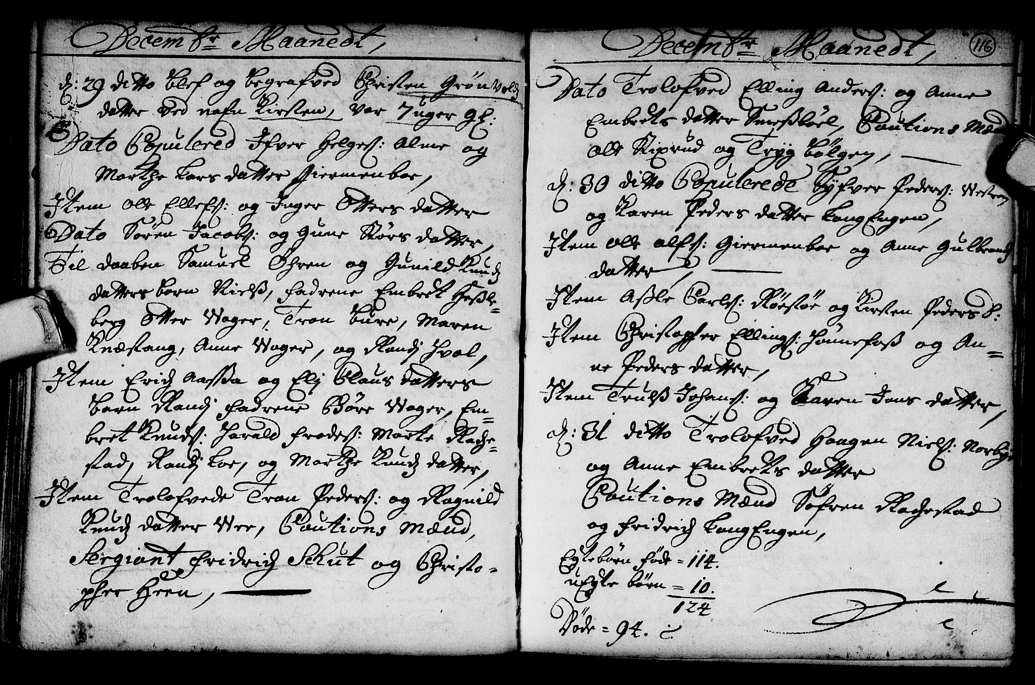 Norderhov kirkebøker, AV/SAKO-A-237/G/Ga/L0001: Parish register (copy) no. I 1, 1717-1725, p. 116