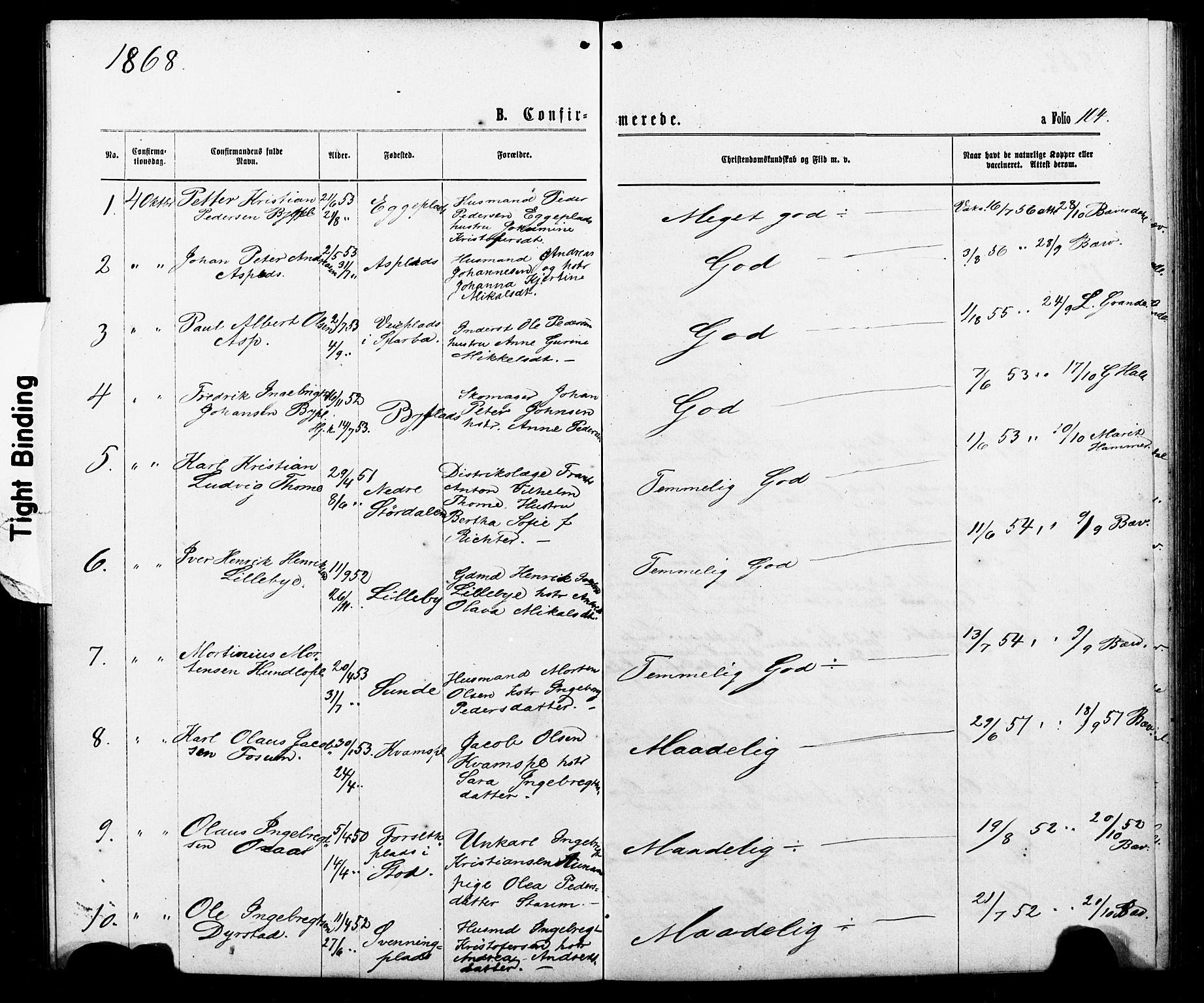 Ministerialprotokoller, klokkerbøker og fødselsregistre - Nord-Trøndelag, AV/SAT-A-1458/740/L0380: Parish register (copy) no. 740C01, 1868-1902, p. 104