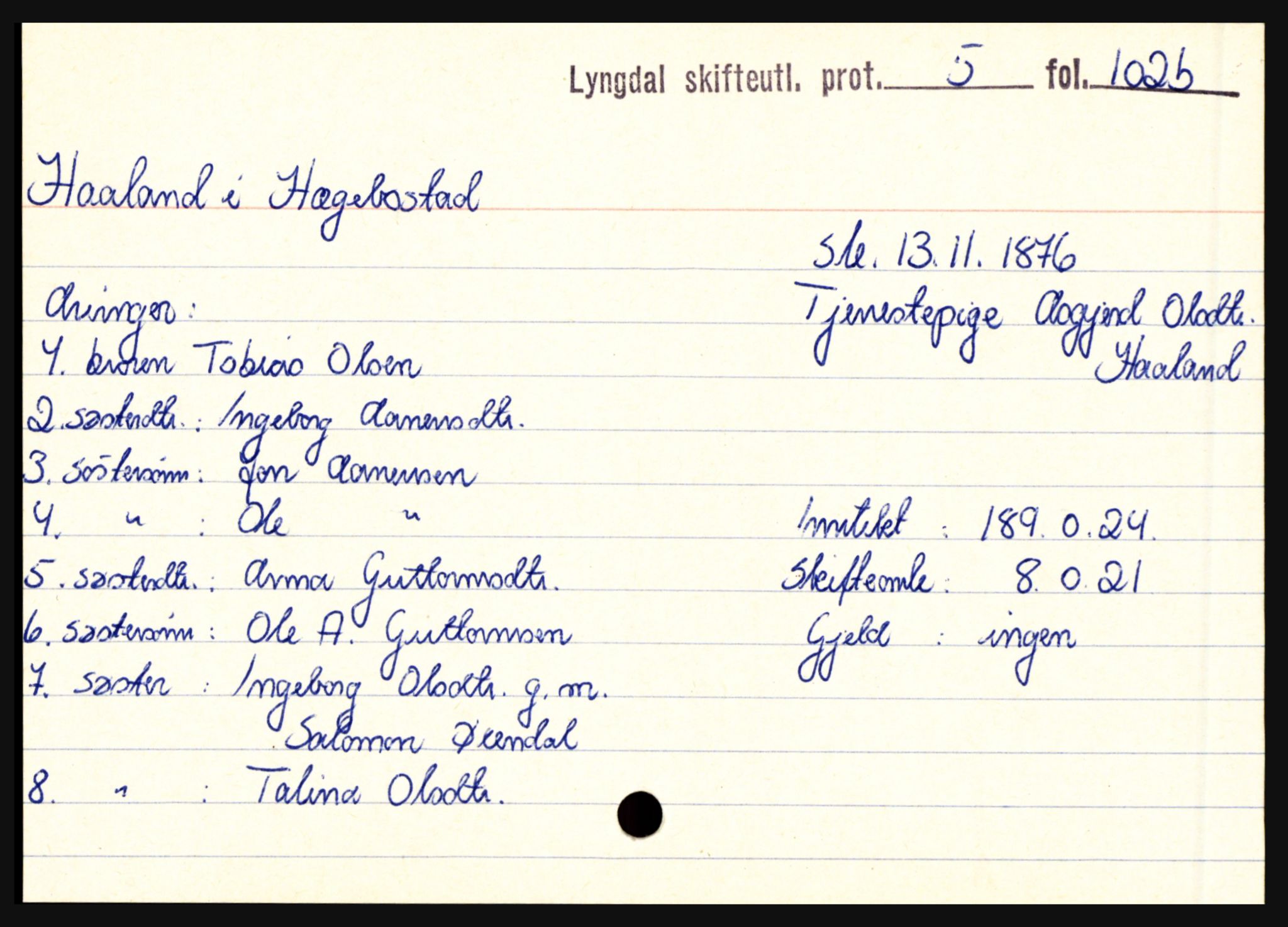 Lyngdal sorenskriveri, SAK/1221-0004/H, p. 5561