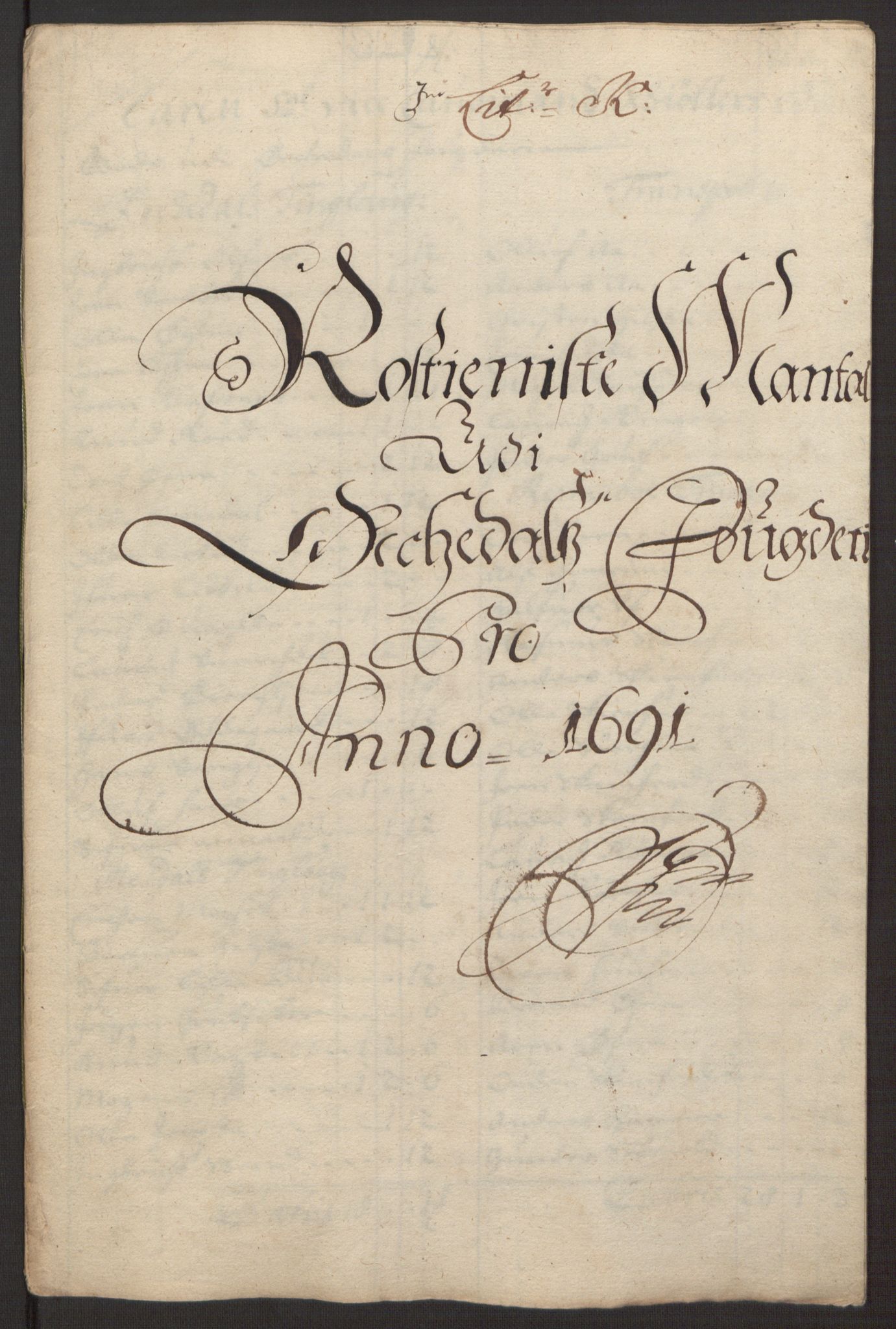 Rentekammeret inntil 1814, Reviderte regnskaper, Fogderegnskap, RA/EA-4092/R58/L3937: Fogderegnskap Orkdal, 1691-1692, p. 99