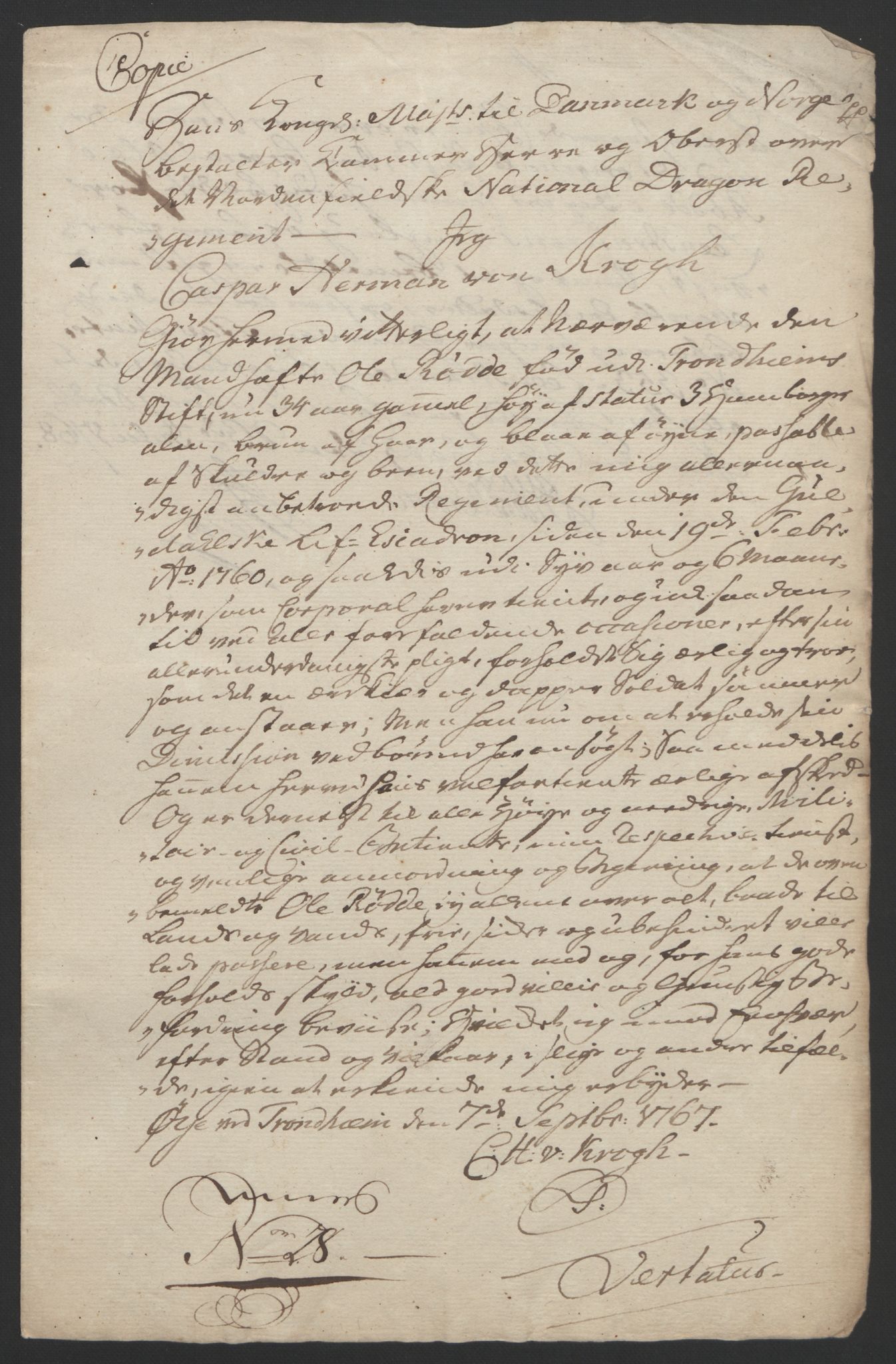 Rentekammeret inntil 1814, Reviderte regnskaper, Fogderegnskap, AV/RA-EA-4092/R61/L4180: Ekstraskatten Strinda og Selbu, 1762-1767, p. 226