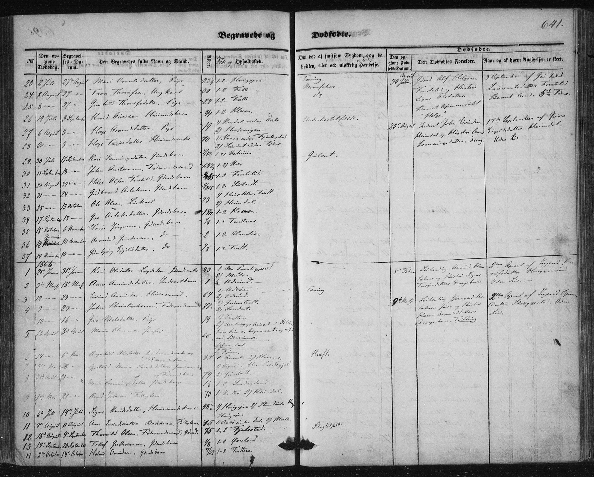 Nissedal kirkebøker, SAKO/A-288/F/Fa/L0003: Parish register (official) no. I 3, 1846-1870, p. 640-641