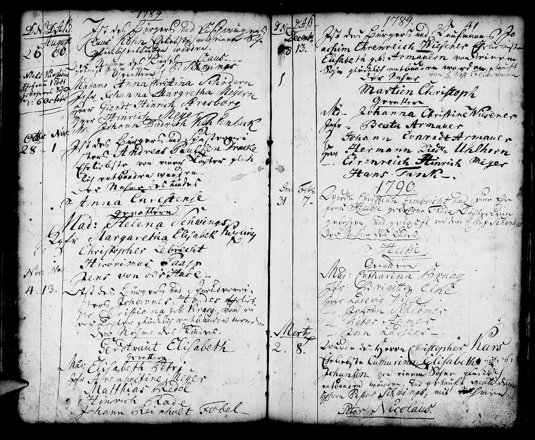 Mariakirken Sokneprestembete, AV/SAB-A-76901/H/Haa/L0002: Parish register (official) no. A 2, 1748-1807, p. 70