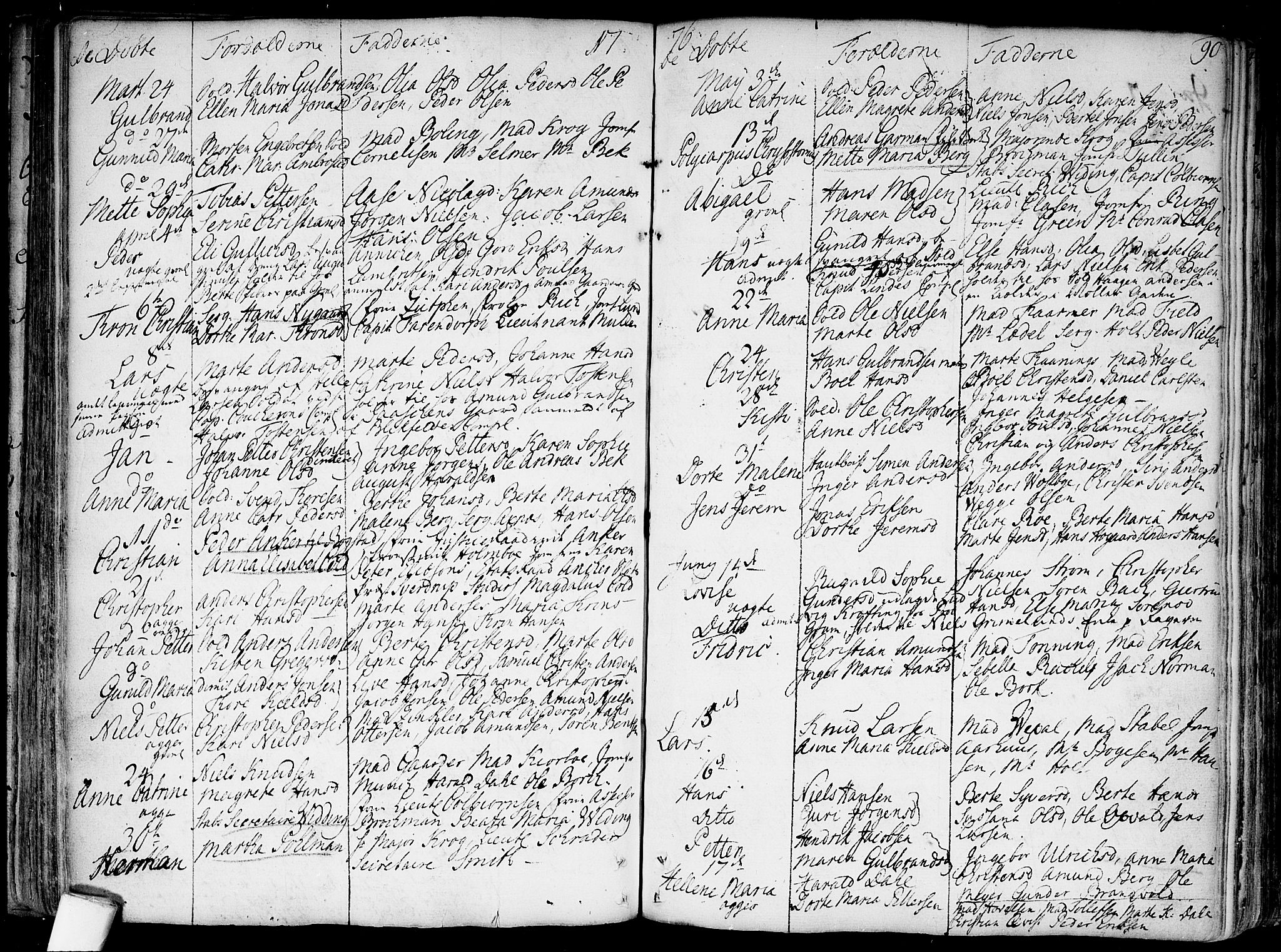 Garnisonsmenigheten Kirkebøker, SAO/A-10846/F/Fa/L0002: Parish register (official) no. 2, 1757-1776, p. 90