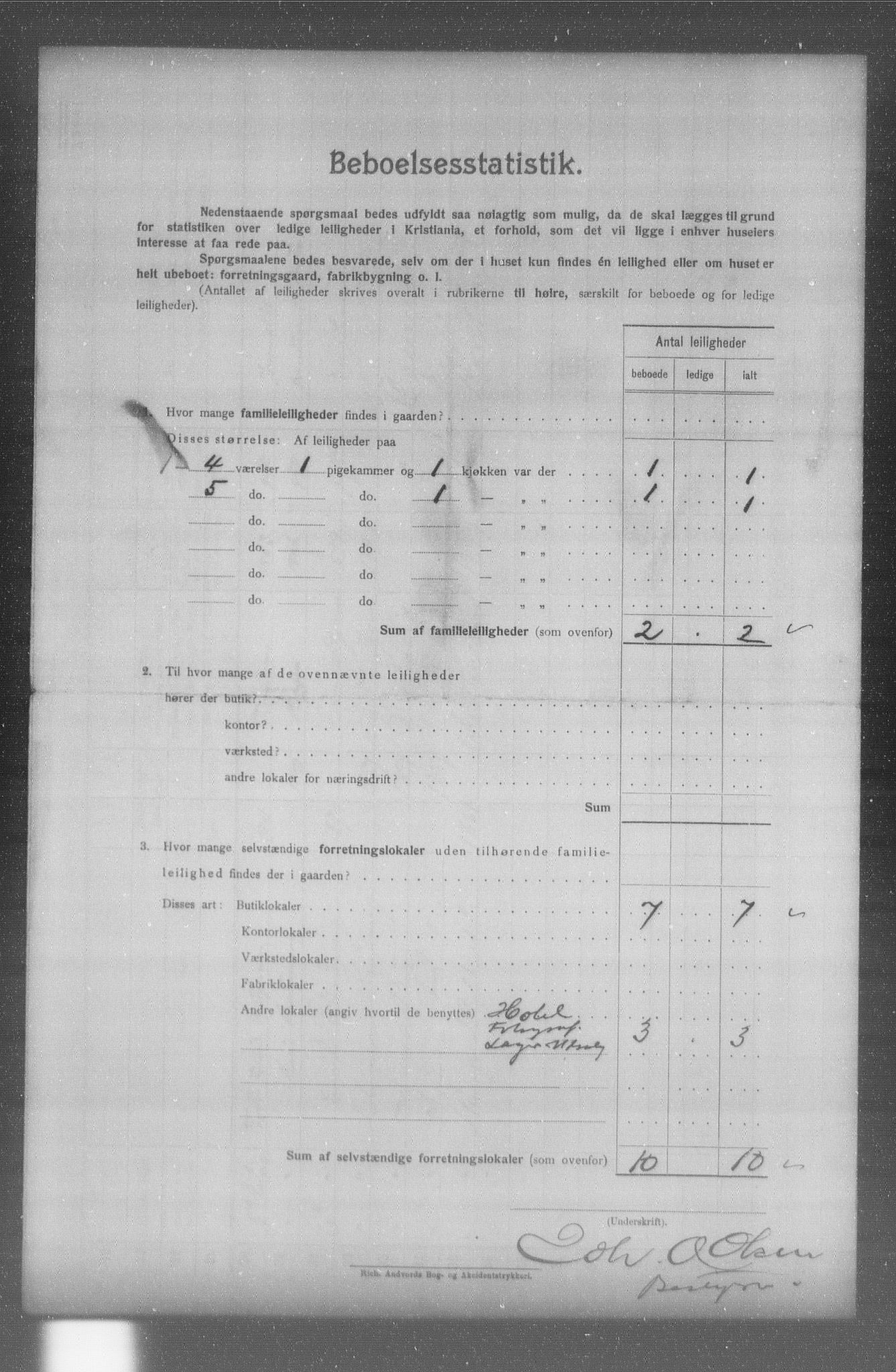 OBA, Municipal Census 1904 for Kristiania, 1904, p. 9457