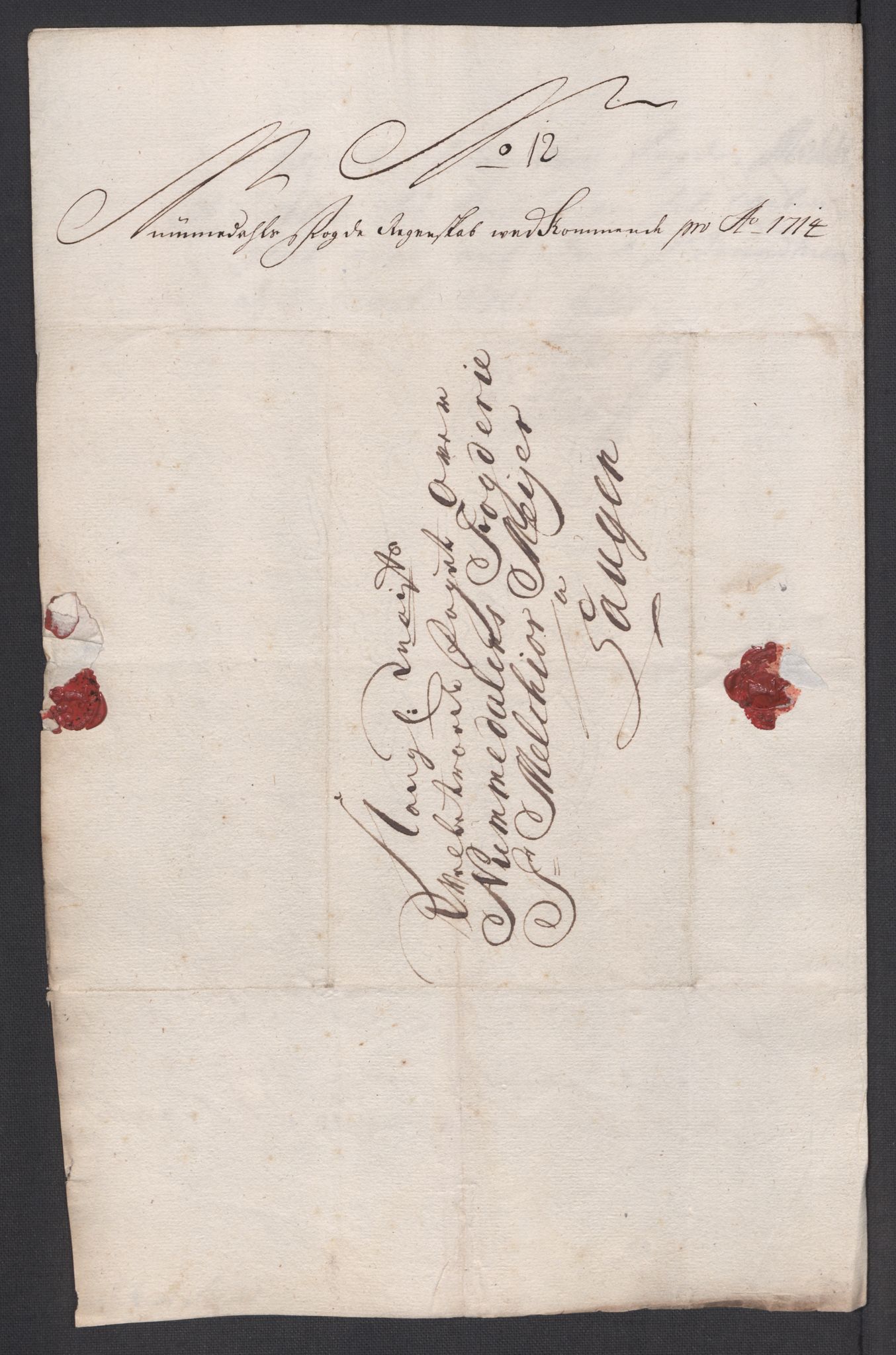 Rentekammeret inntil 1814, Reviderte regnskaper, Fogderegnskap, AV/RA-EA-4092/R64/L4435: Fogderegnskap Namdal, 1714, p. 133