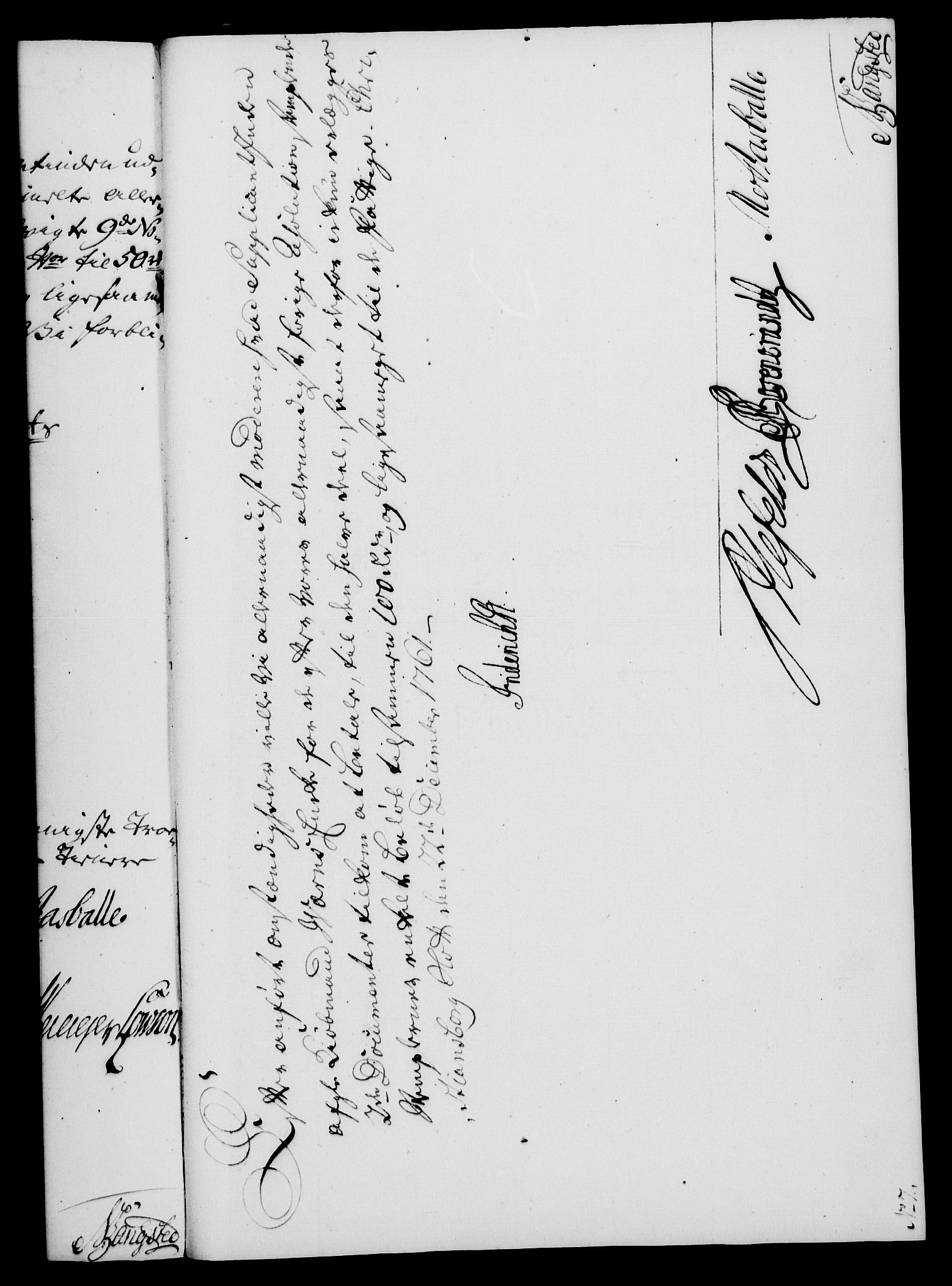 Rentekammeret, Kammerkanselliet, RA/EA-3111/G/Gf/Gfa/L0043: Norsk relasjons- og resolusjonsprotokoll (merket RK 52.43), 1761, p. 535