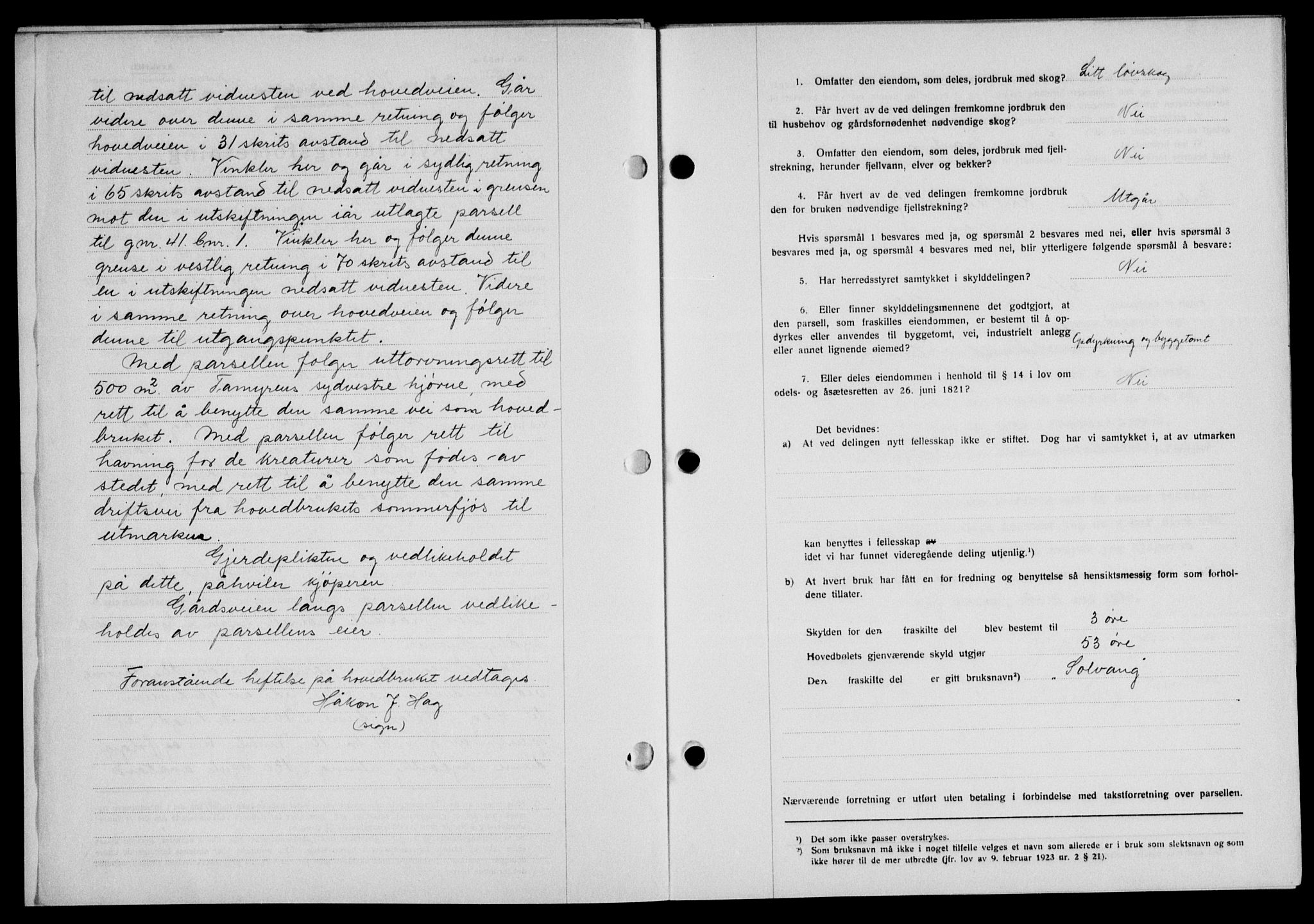 Lofoten sorenskriveri, SAT/A-0017/1/2/2C/L0033b: Mortgage book no. 33b, 1936-1936, Diary no: : 764/1936