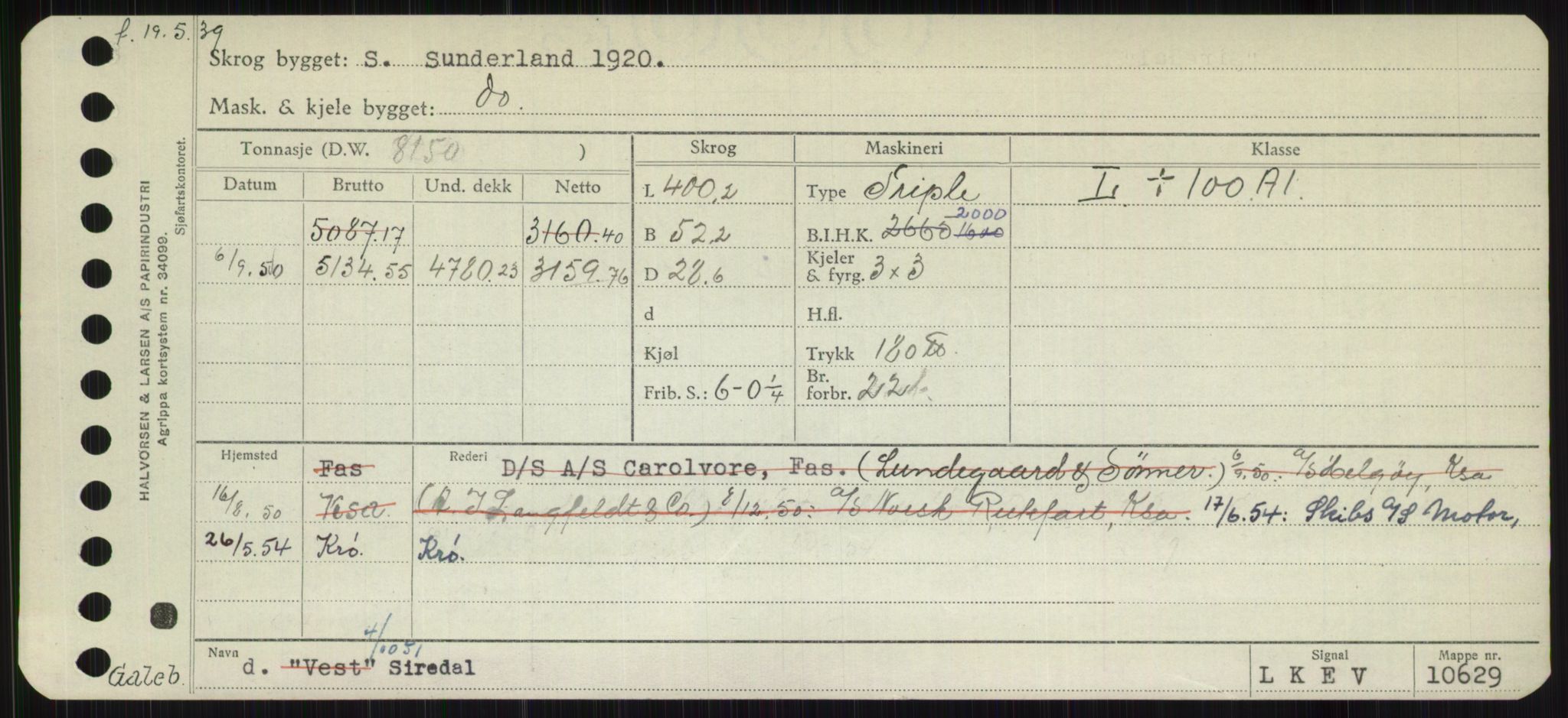 Sjøfartsdirektoratet med forløpere, Skipsmålingen, RA/S-1627/H/Hb/L0004: Fartøy, O-S, p. 335