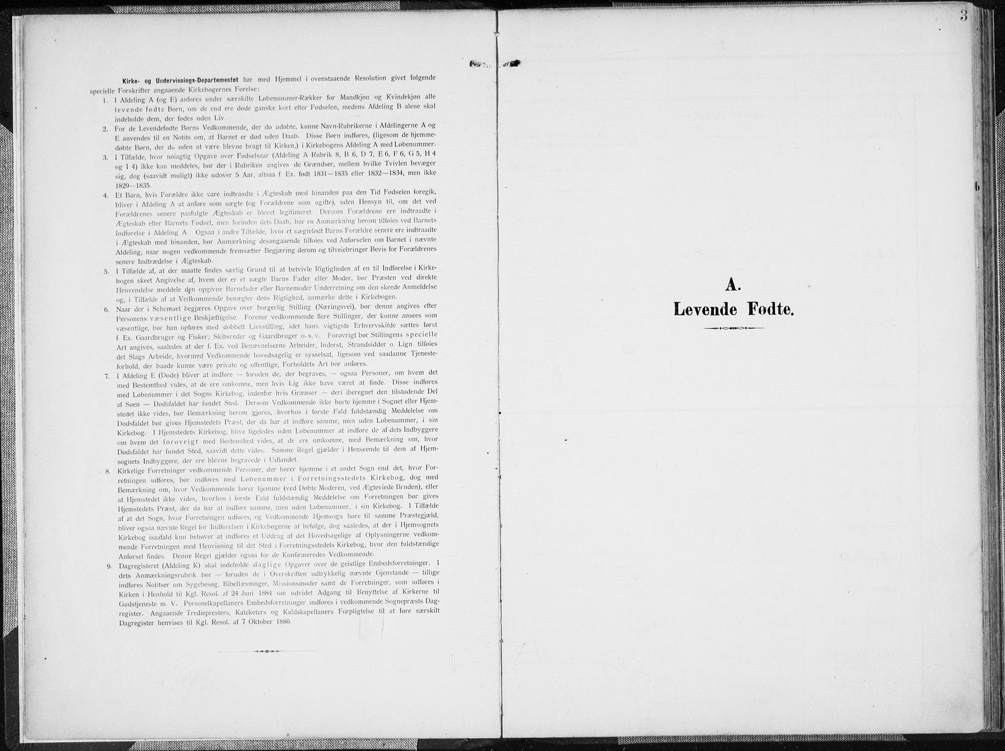 Mandal sokneprestkontor, AV/SAK-1111-0030/F/Fa/Faa/L0020: Parish register (official) no. A 20, 1906-1912, p. 3