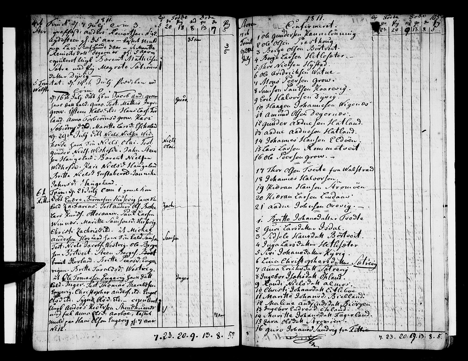 Stord sokneprestembete, AV/SAB-A-78201/H/Haa: Parish register (official) no. A 4, 1800-1815, p. 105