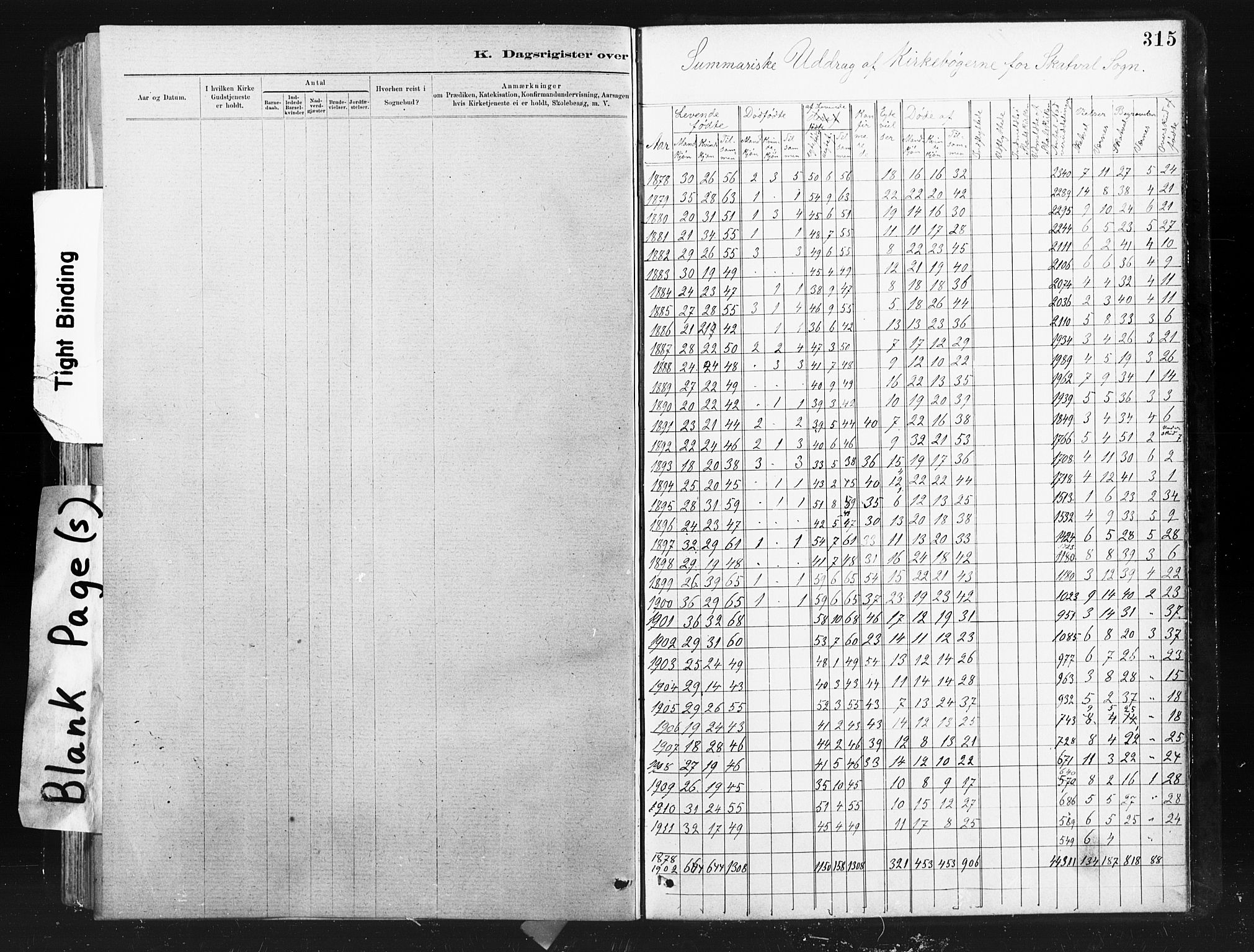 Ministerialprotokoller, klokkerbøker og fødselsregistre - Nord-Trøndelag, SAT/A-1458/712/L0103: Parish register (copy) no. 712C01, 1878-1917, p. 315