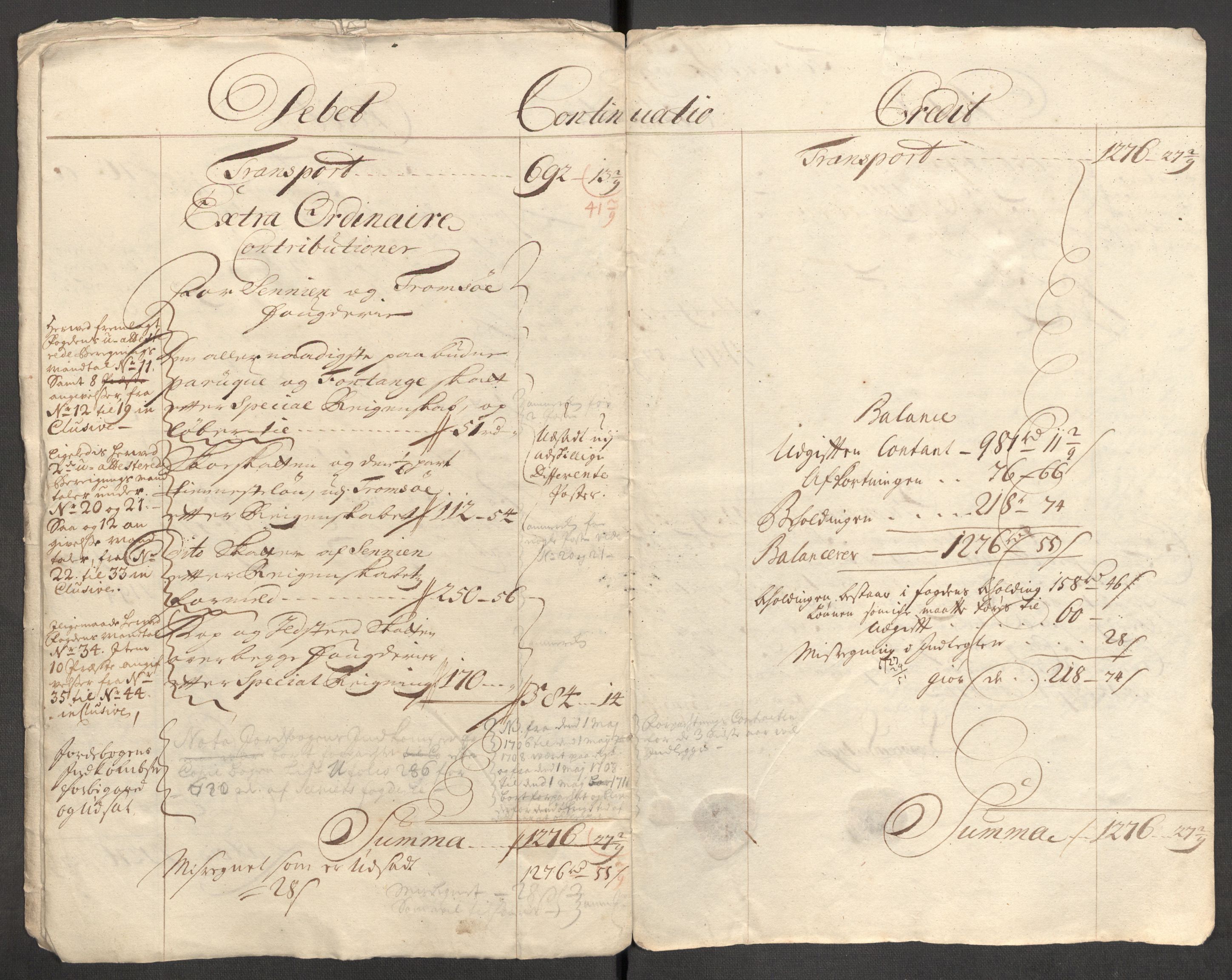 Rentekammeret inntil 1814, Reviderte regnskaper, Fogderegnskap, RA/EA-4092/R68/L4758: Fogderegnskap Senja og Troms, 1711-1712, p. 11