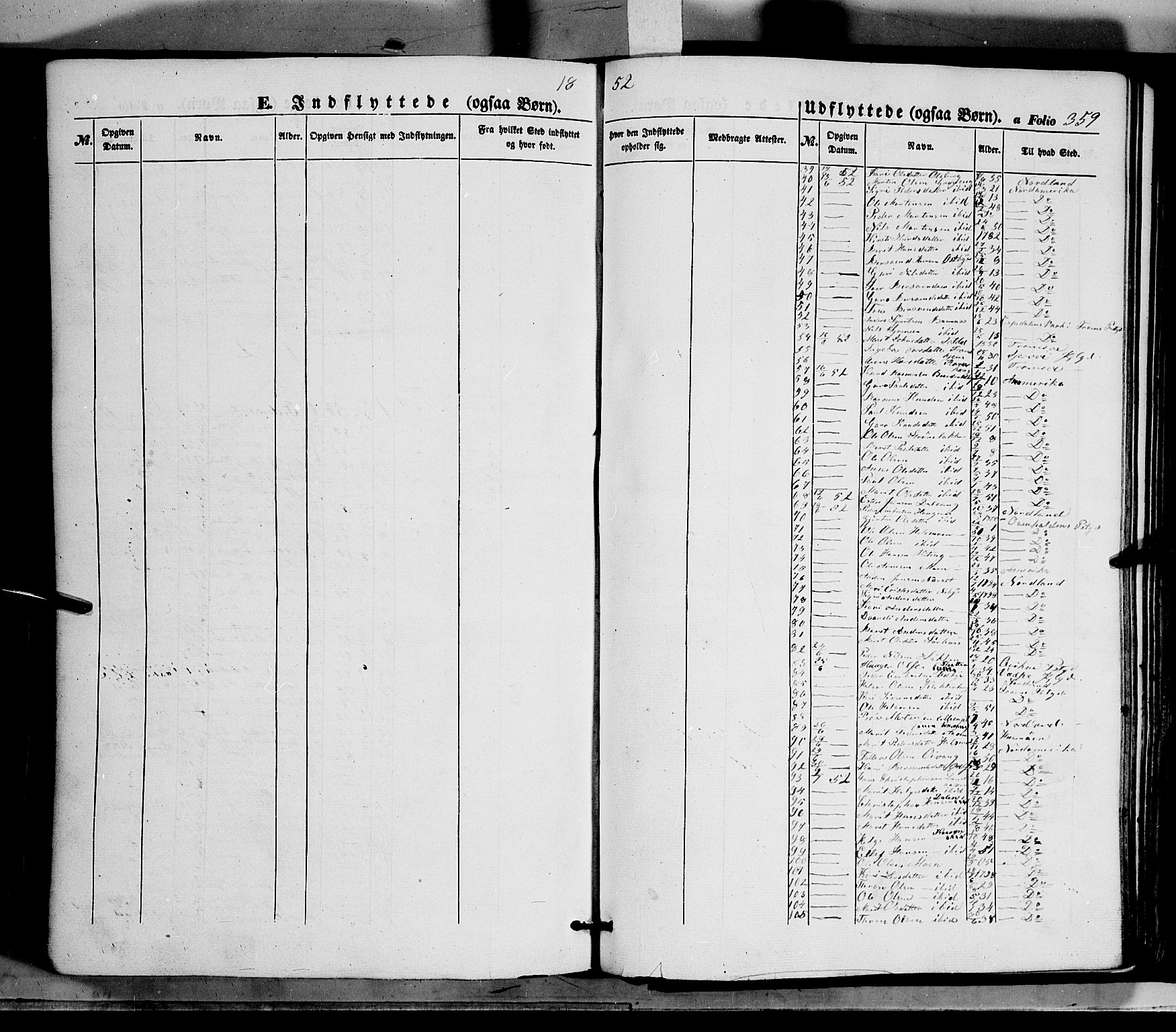 Tynset prestekontor, SAH/PREST-058/H/Ha/Haa/L0020: Parish register (official) no. 20, 1848-1862, p. 359