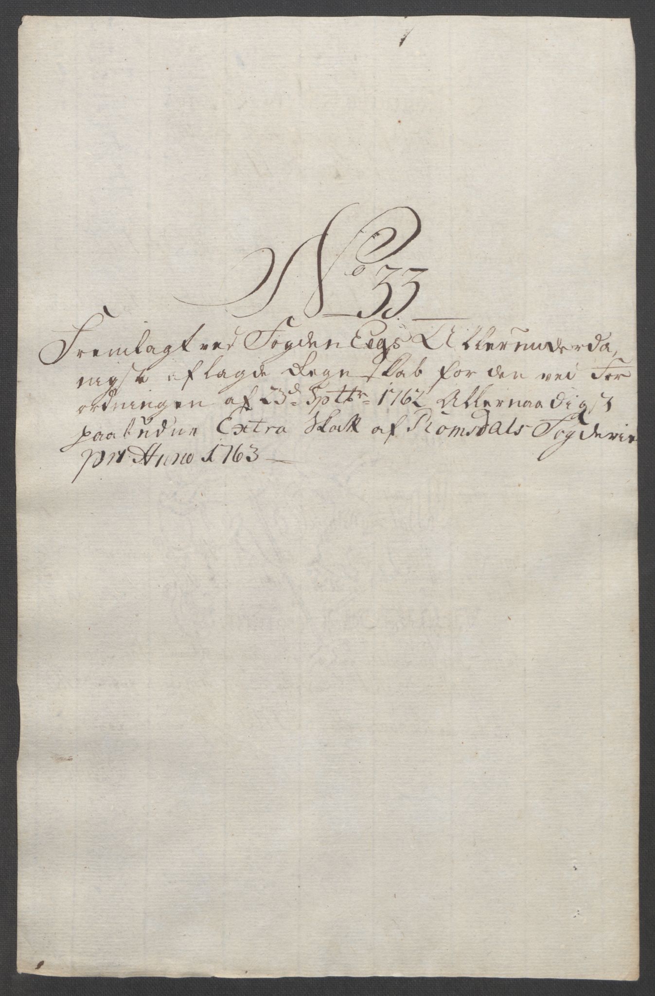 Rentekammeret inntil 1814, Reviderte regnskaper, Fogderegnskap, AV/RA-EA-4092/R55/L3730: Ekstraskatten Romsdal, 1762-1763, p. 434