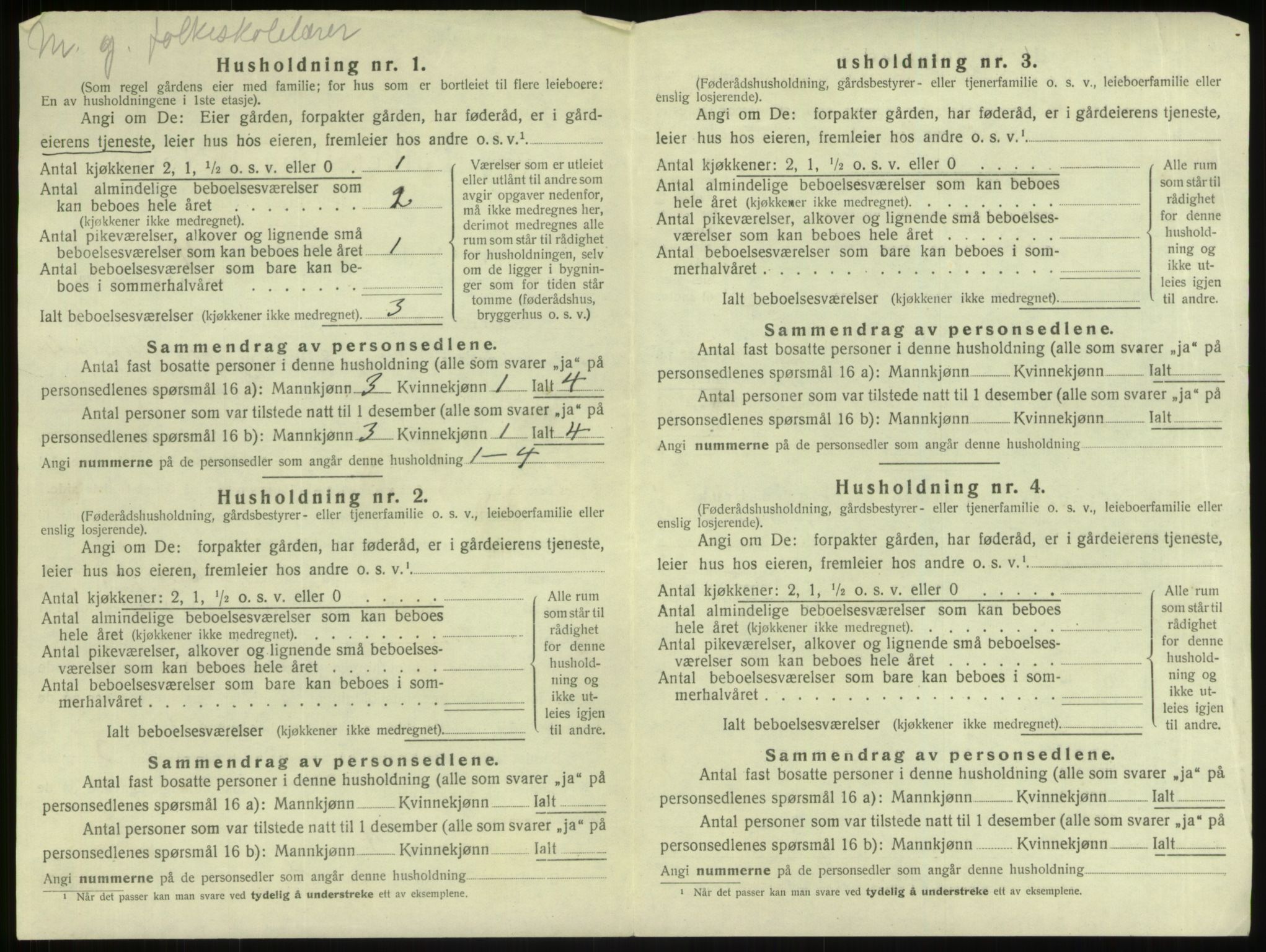 SAB, 1920 census for Lindås, 1920, p. 376