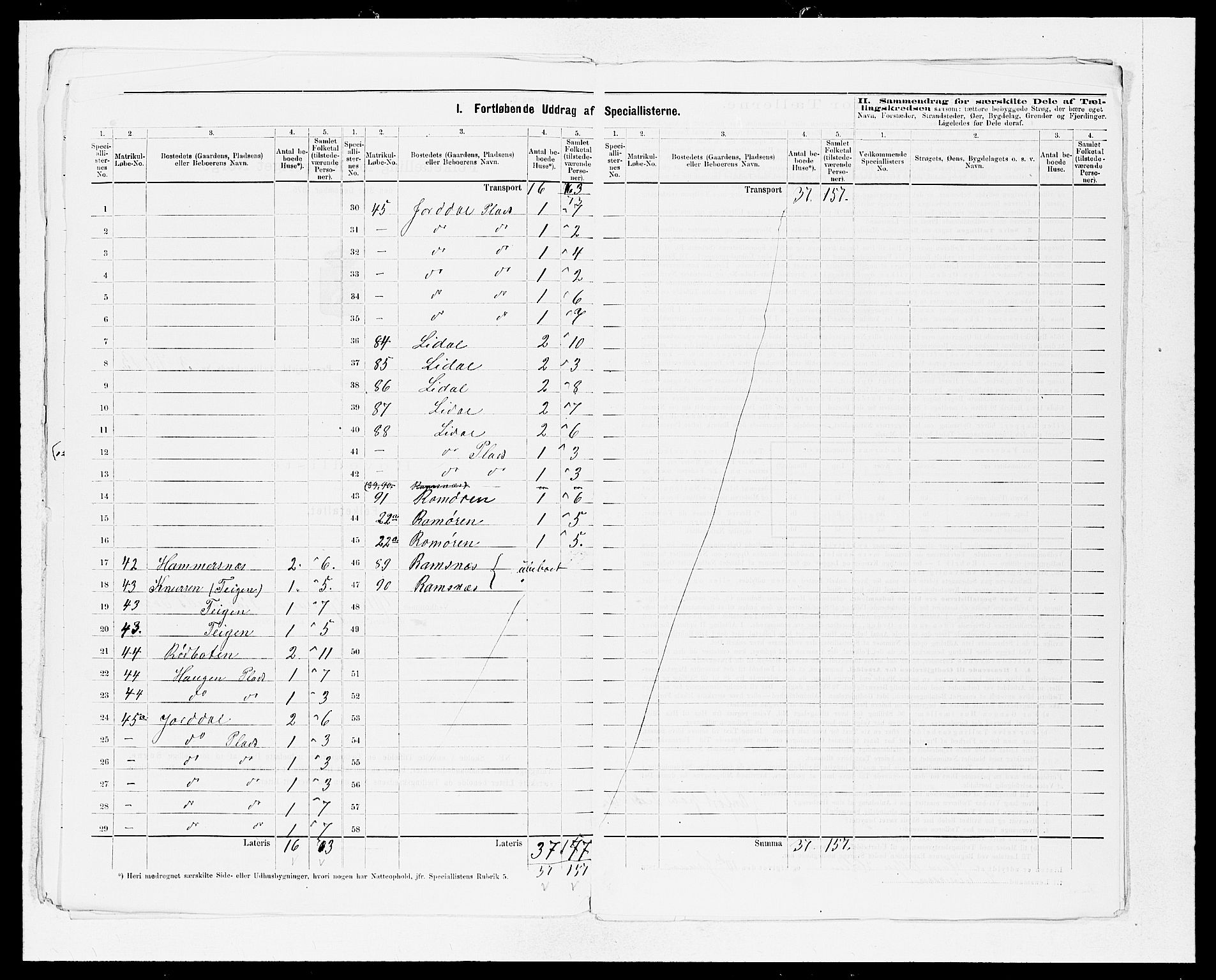 SAB, 1875 census for 1418P Balestrand, 1875, p. 11