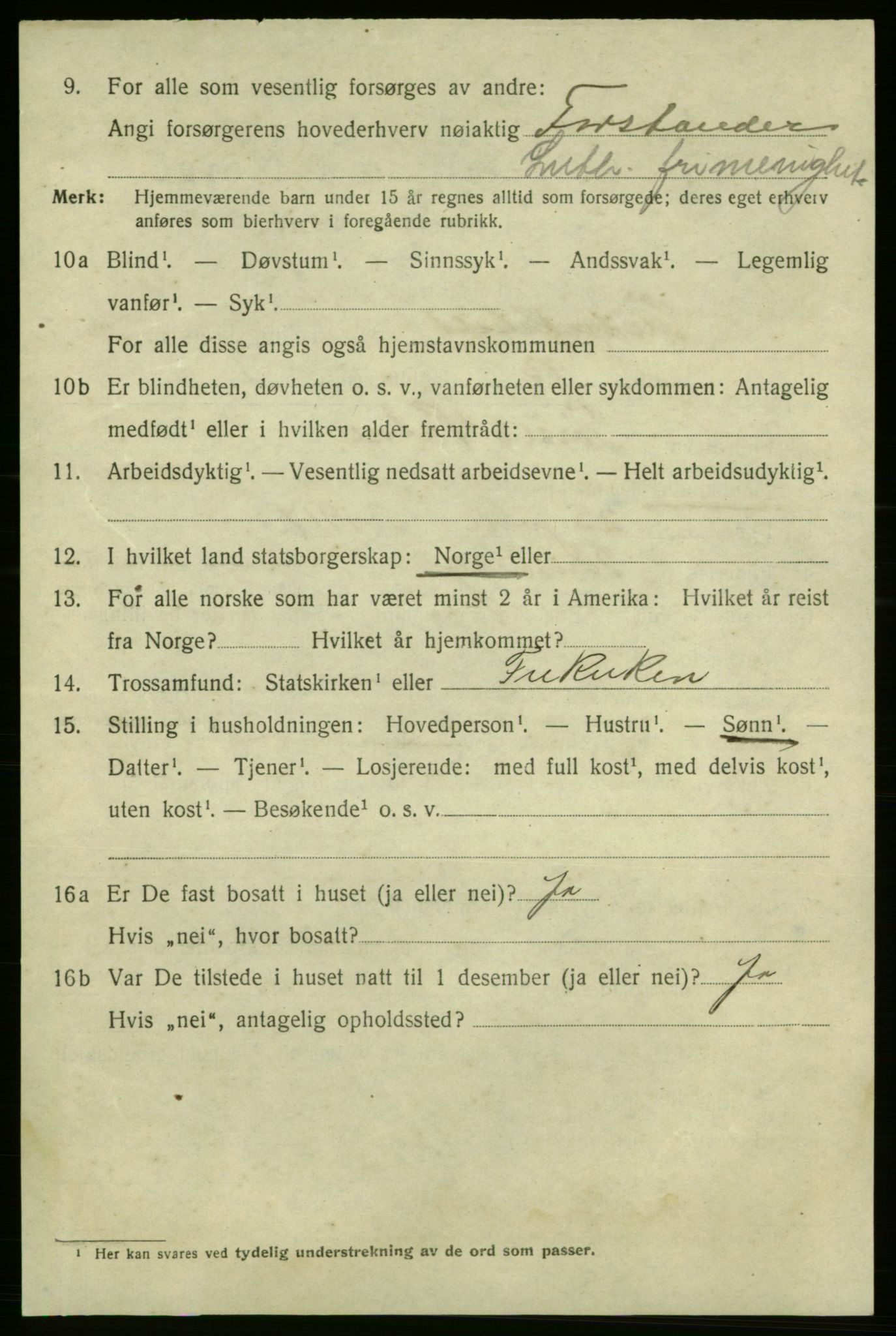 SAO, 1920 census for Fredrikshald, 1920, p. 23979