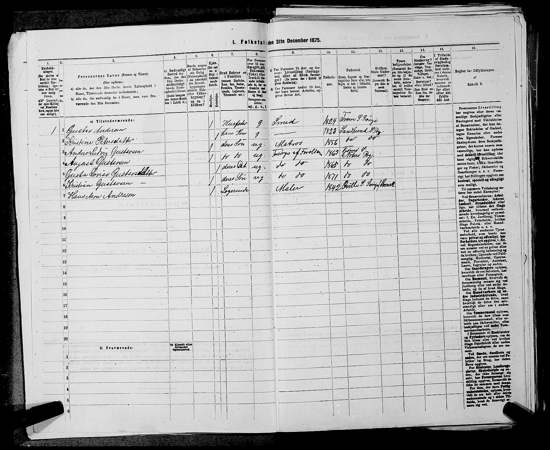 SAKO, 1875 census for 0722P Nøtterøy, 1875, p. 2858