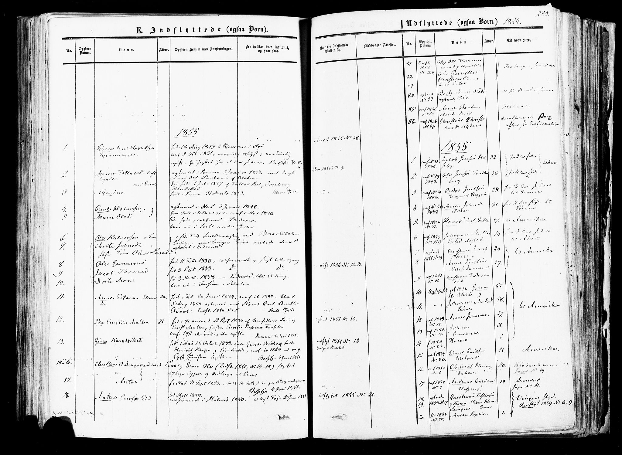 Aurskog prestekontor Kirkebøker, SAO/A-10304a/F/Fa/L0007: Parish register (official) no. I 7, 1854-1877, p. 280