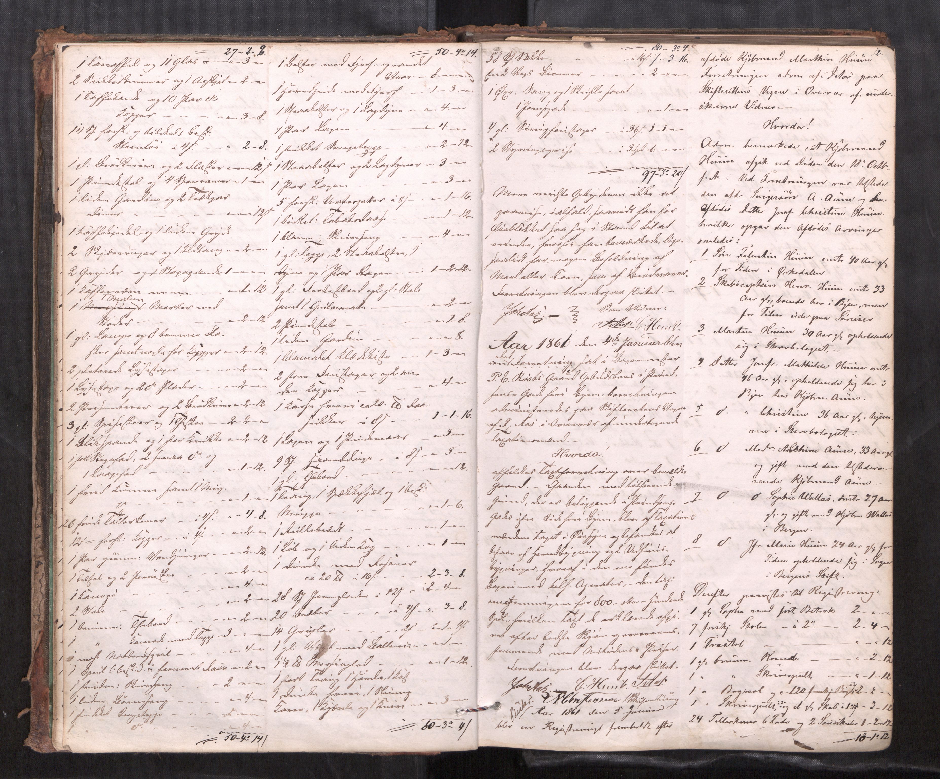Trondheim byfogd, AV/SAT-A-0003/1/3/3C/L0003: Skifteregistreringsprotokoll - 12/12-19/3. (m/ register) U, 1860-1864, p. 12