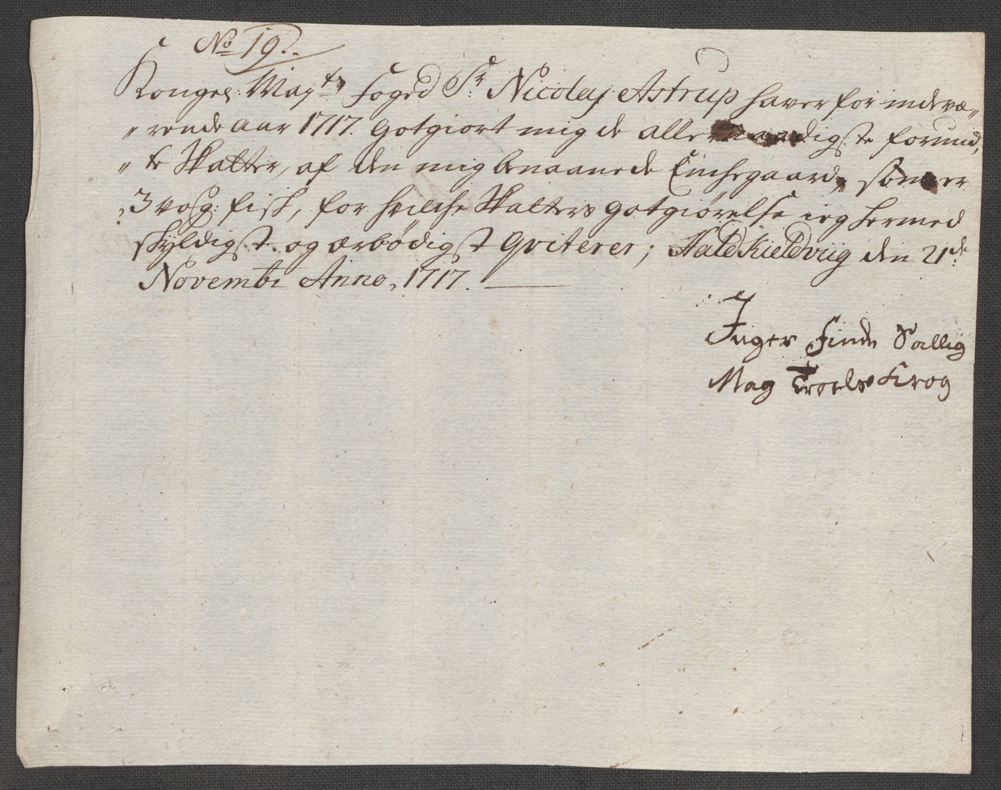 Rentekammeret inntil 1814, Reviderte regnskaper, Fogderegnskap, AV/RA-EA-4092/R54/L3569: Fogderegnskap Sunnmøre, 1717, p. 188