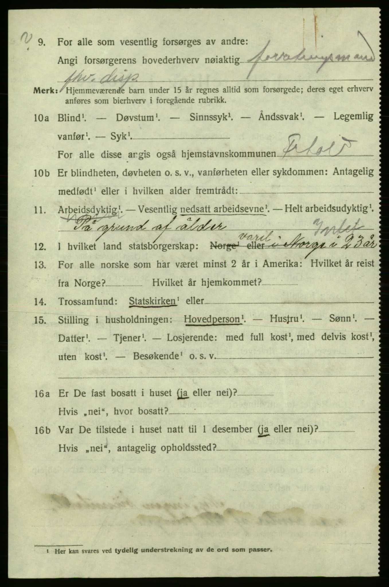 SAO, 1920 census for Fredrikshald, 1920, p. 19060