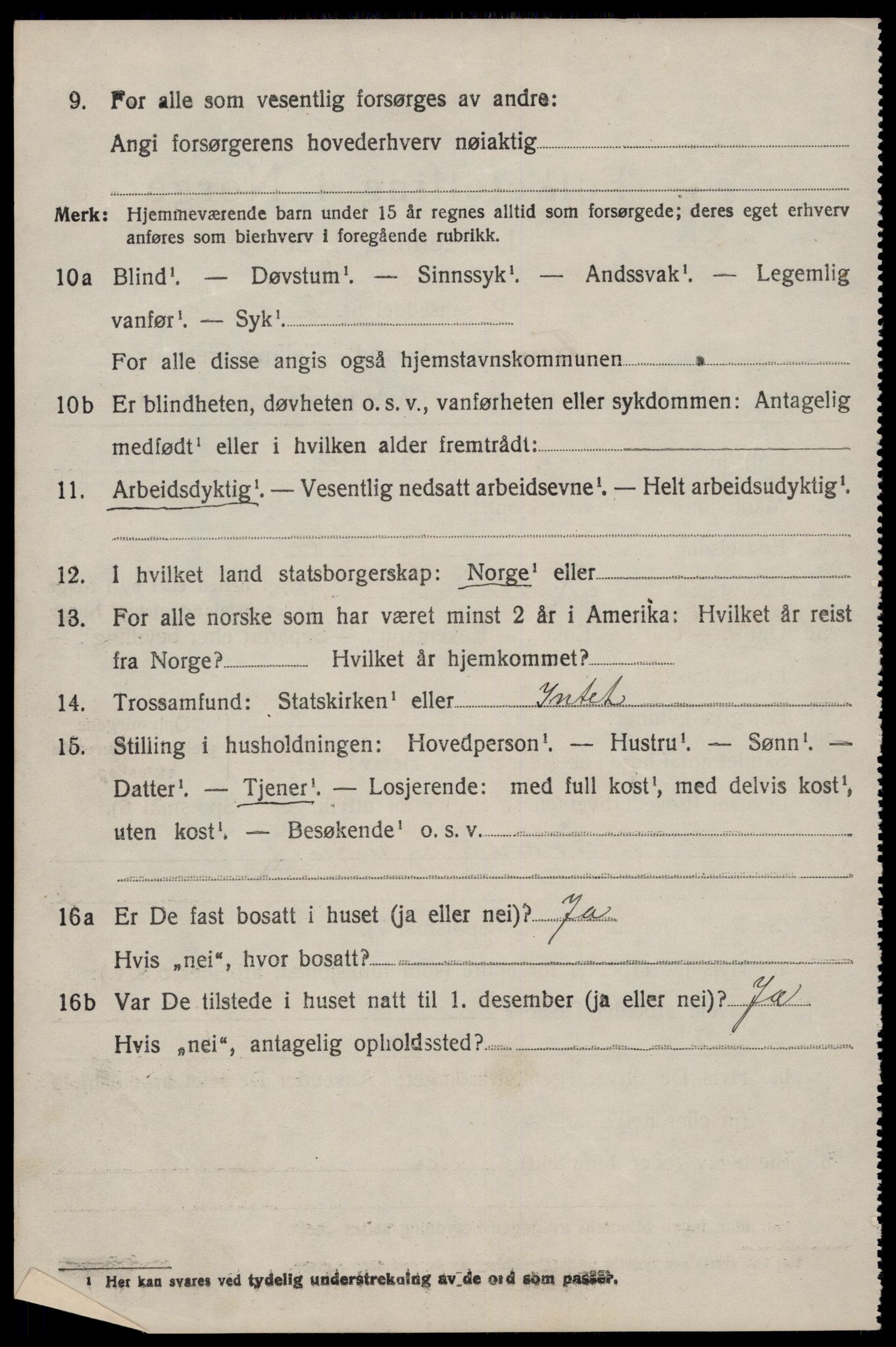 SAST, 1920 census for Finnøy, 1920, p. 669