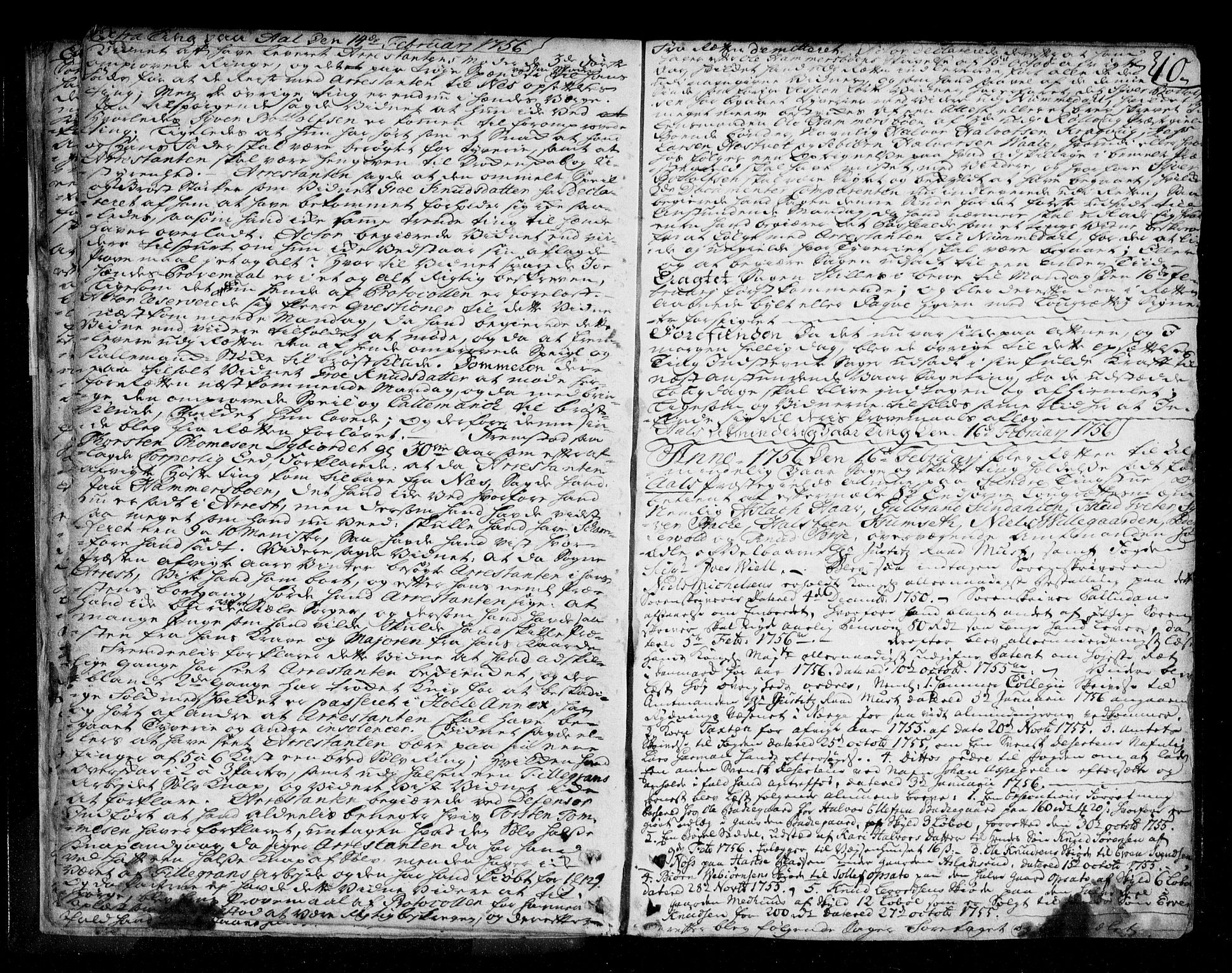 Ringerike og Hallingdal sorenskriveri, AV/SAKO-A-81/F/Fa/Fad/L0005: Tingbok - Hallingdal, 1756-1764, p. 10
