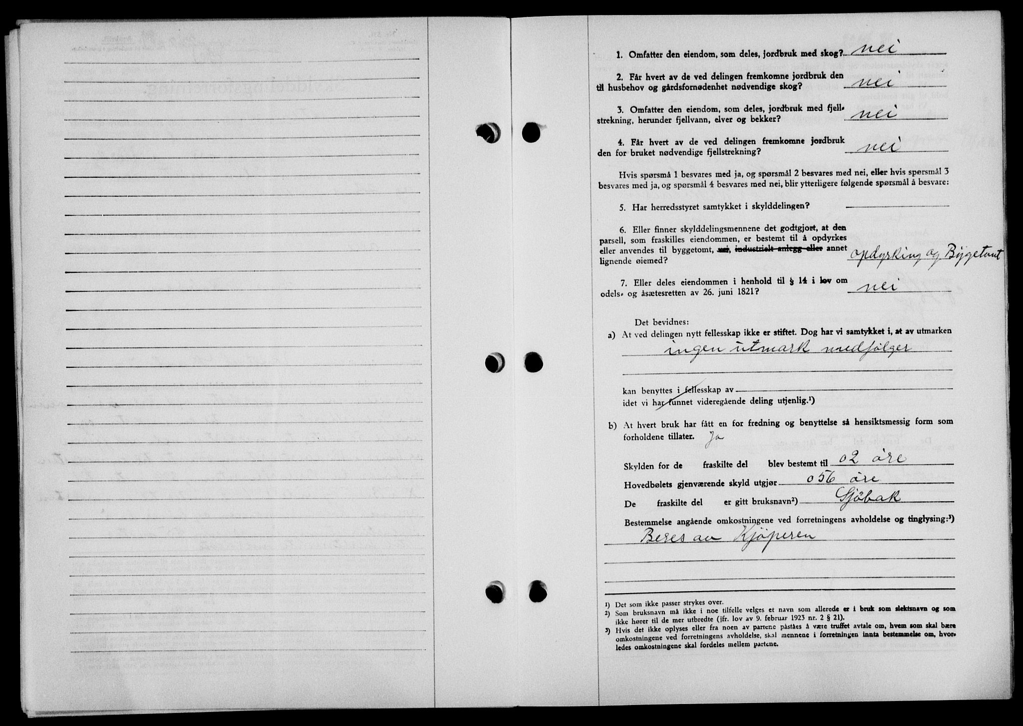 Lofoten sorenskriveri, SAT/A-0017/1/2/2C/L0006a: Mortgage book no. 6a, 1939-1939, Diary no: : 2262/1939