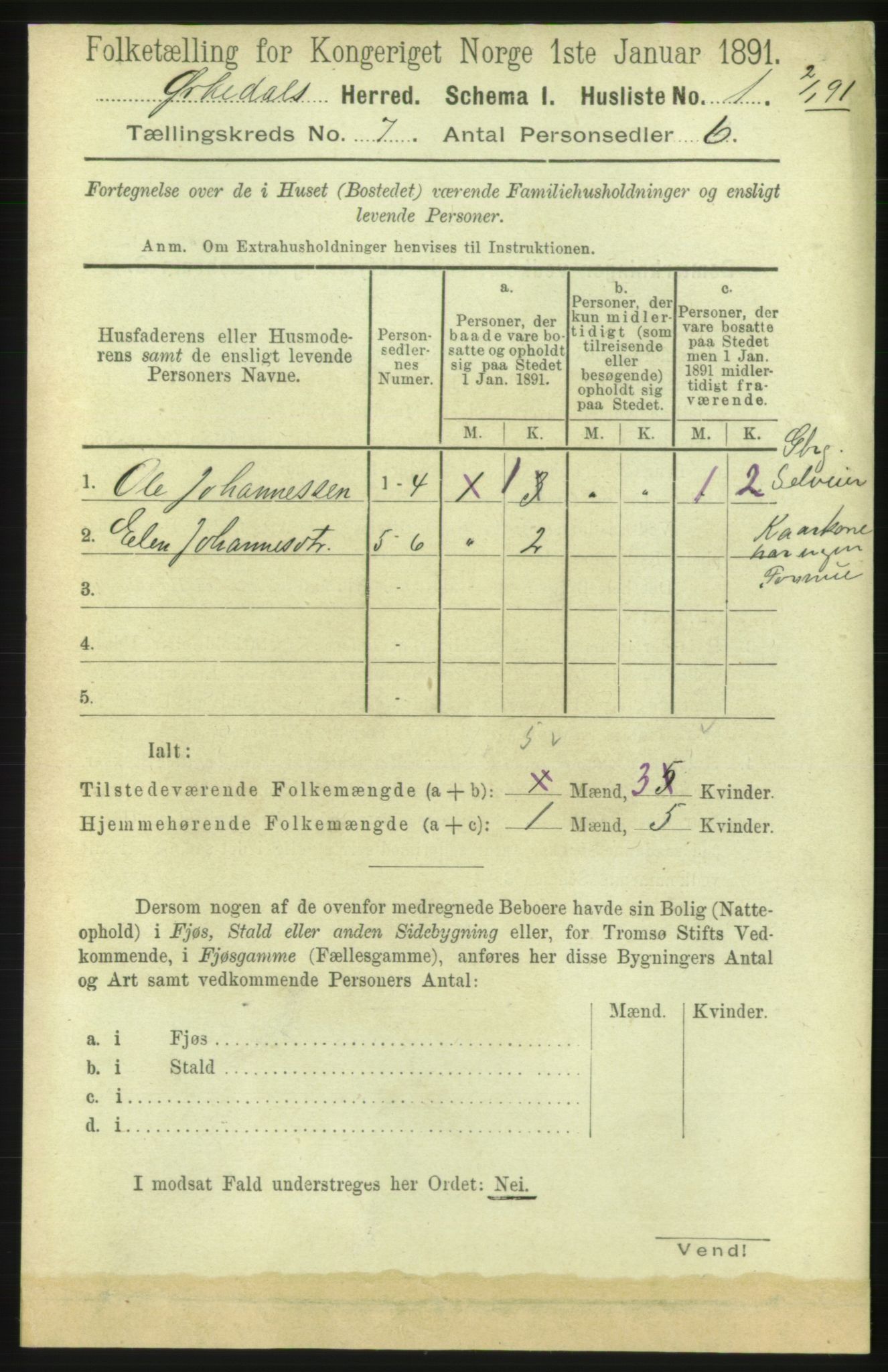 RA, 1891 census for 1638 Orkdal, 1891, p. 3362