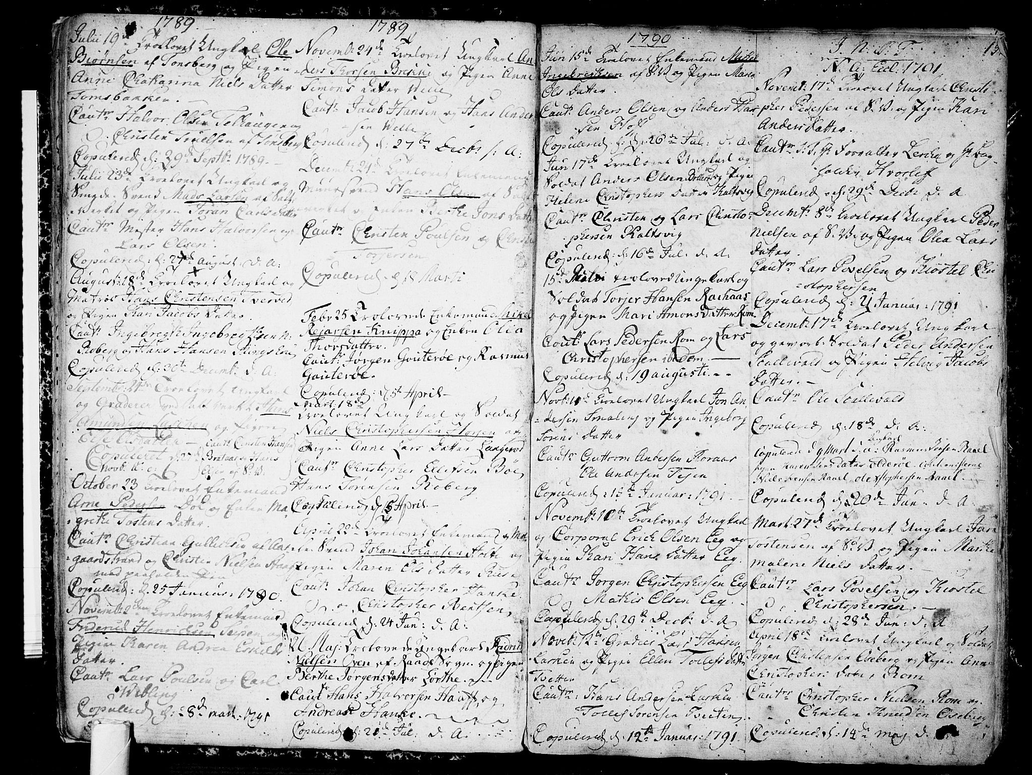 Sem kirkebøker, SAKO/A-5/F/Fb/L0002: Parish register (official) no. II 2, 1764-1792, p. 15
