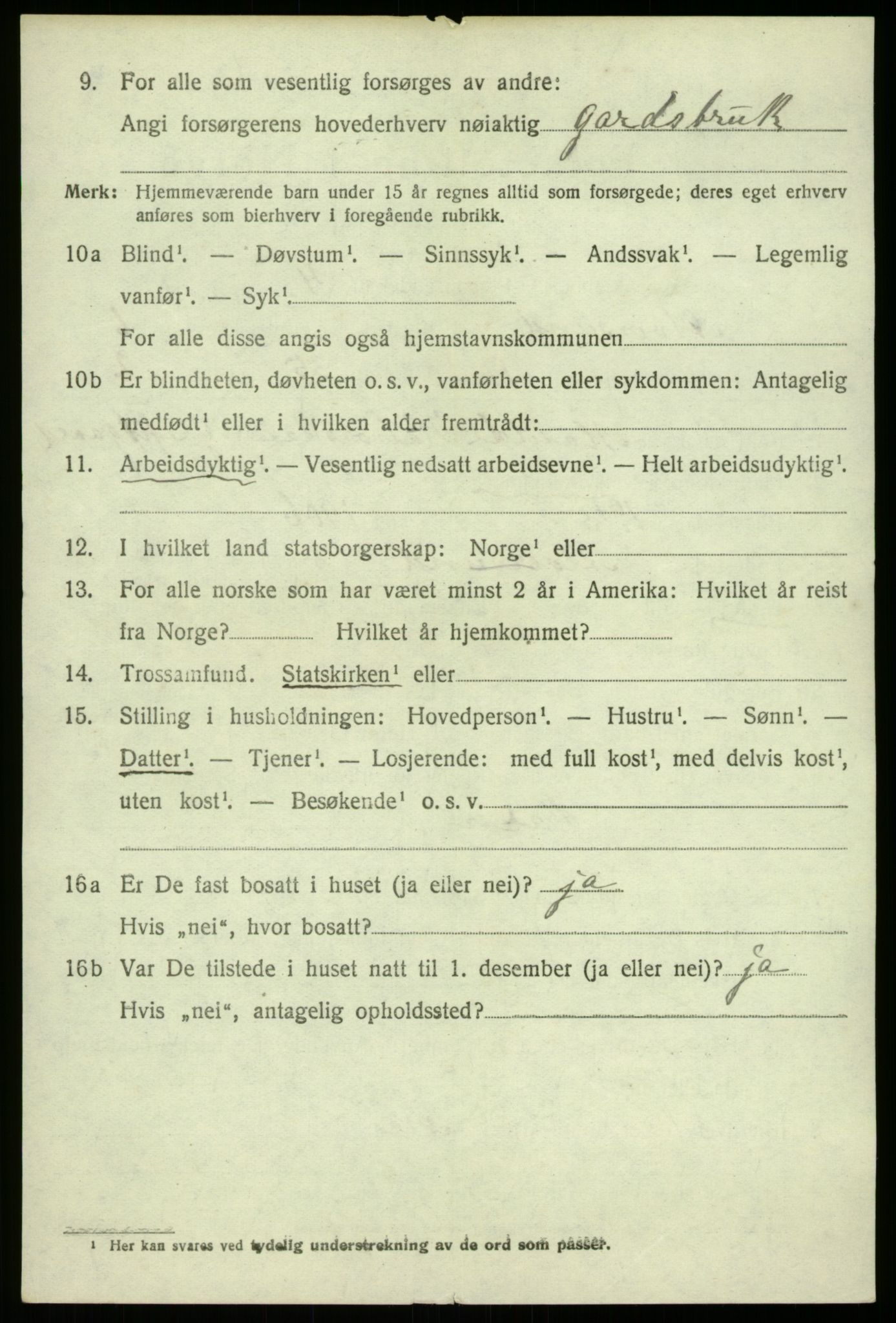 SAB, 1920 census for Alversund, 1920, p. 4649