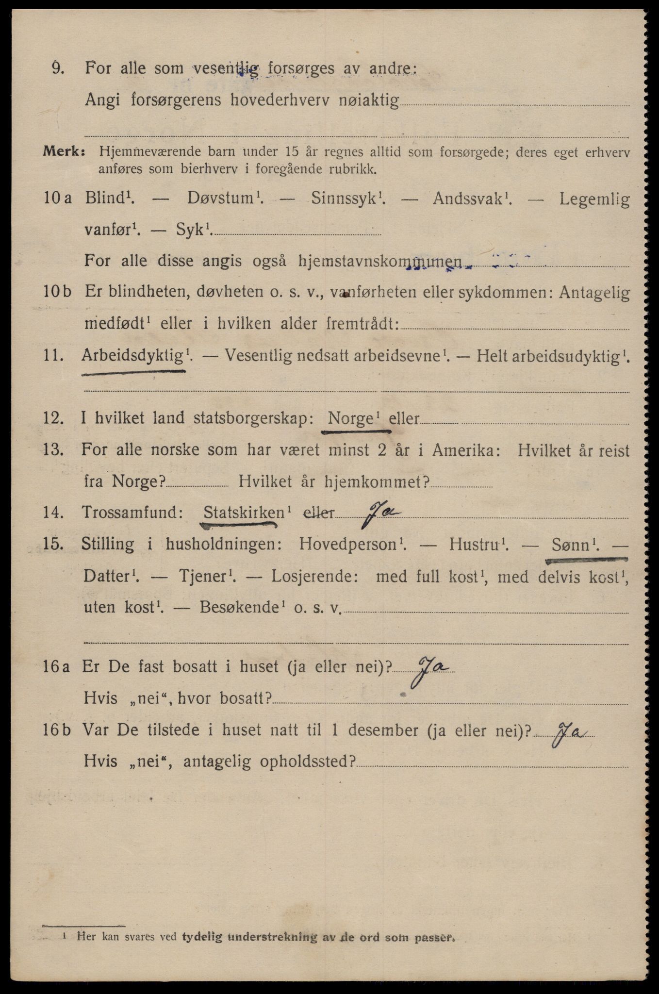 SAT, 1920 census for Trondheim, 1920, p. 69745