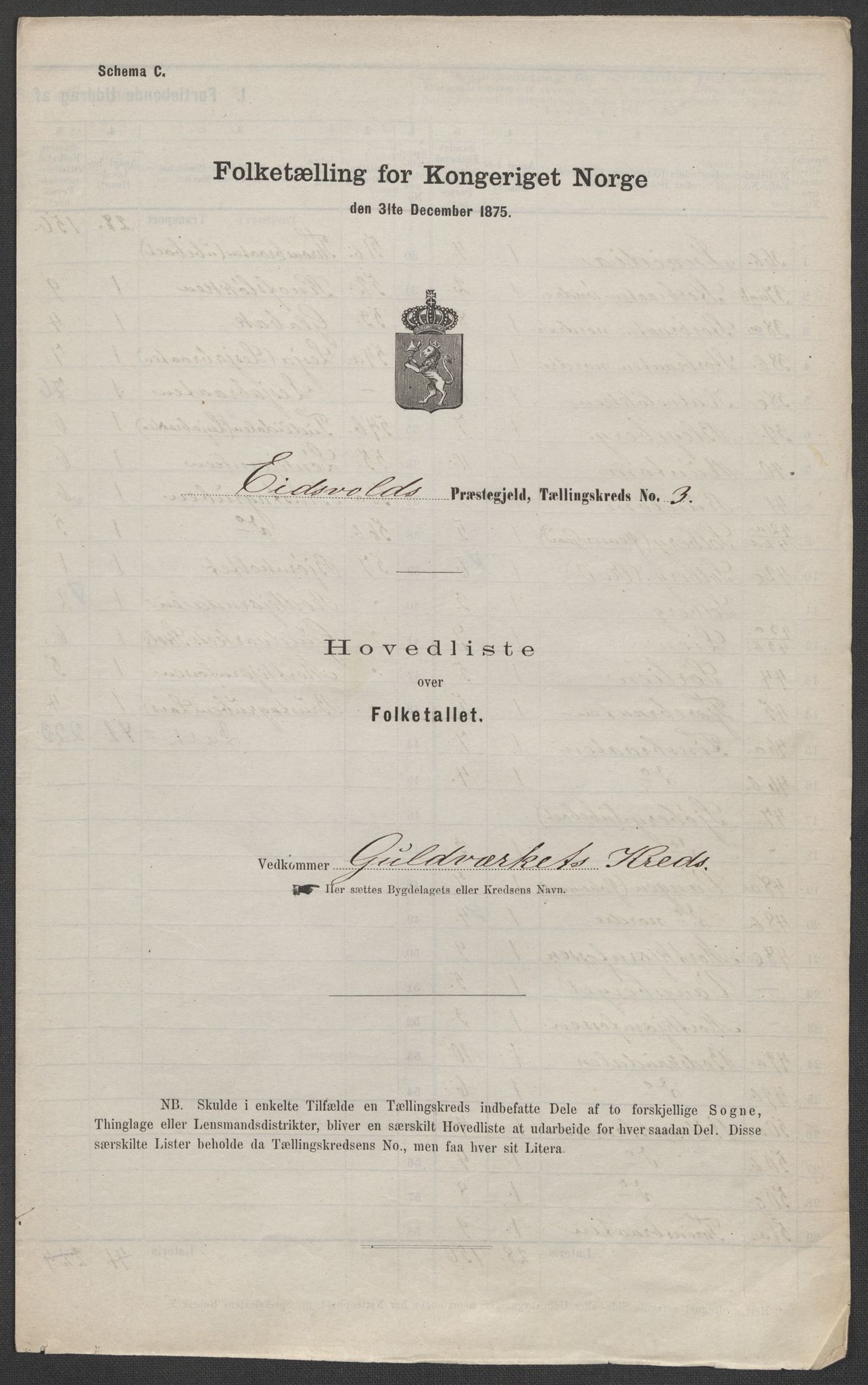 RA, 1875 census for 0237P Eidsvoll, 1875, p. 10