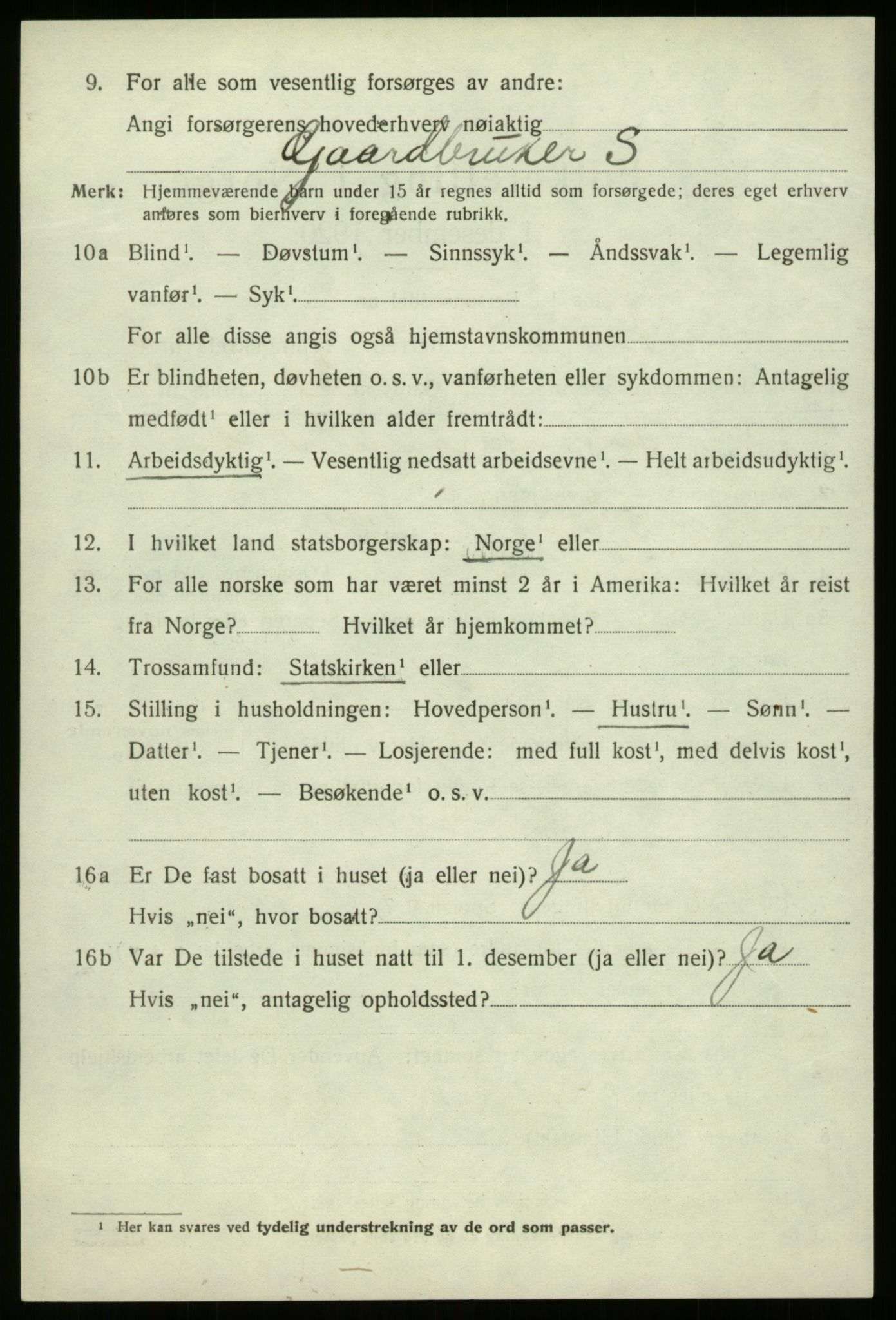 SAB, 1920 census for Davik, 1920, p. 3202