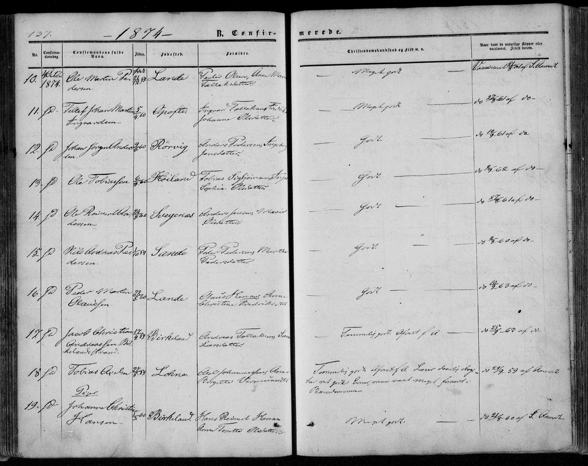 Kvinesdal sokneprestkontor, AV/SAK-1111-0026/F/Fa/Faa/L0002: Parish register (official) no. A 2, 1850-1876, p. 137