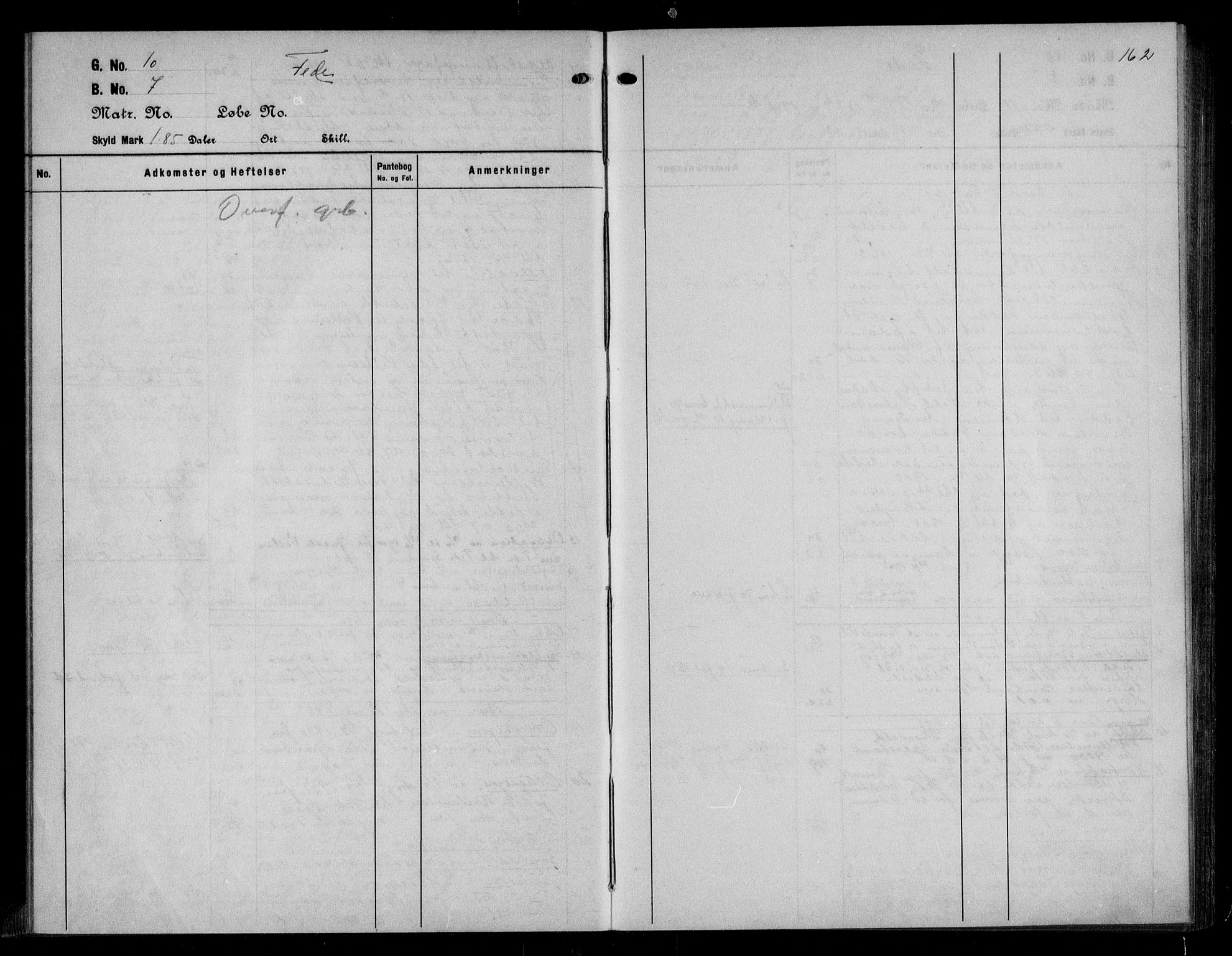 Flekkefjord sorenskriveri, AV/SAK-1221-0001/G/Ga/L0016: Mortgage register no. 16, 1810-1950, p. 162