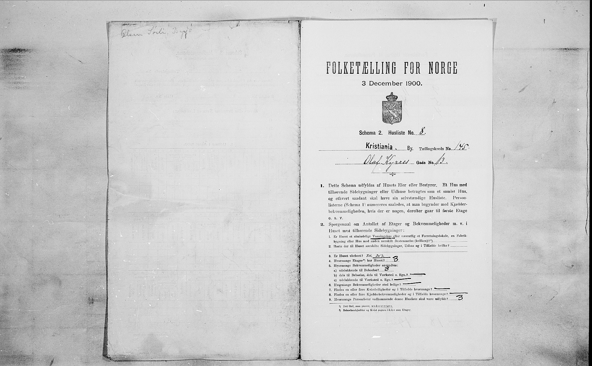 SAO, 1900 census for Kristiania, 1900, p. 67825