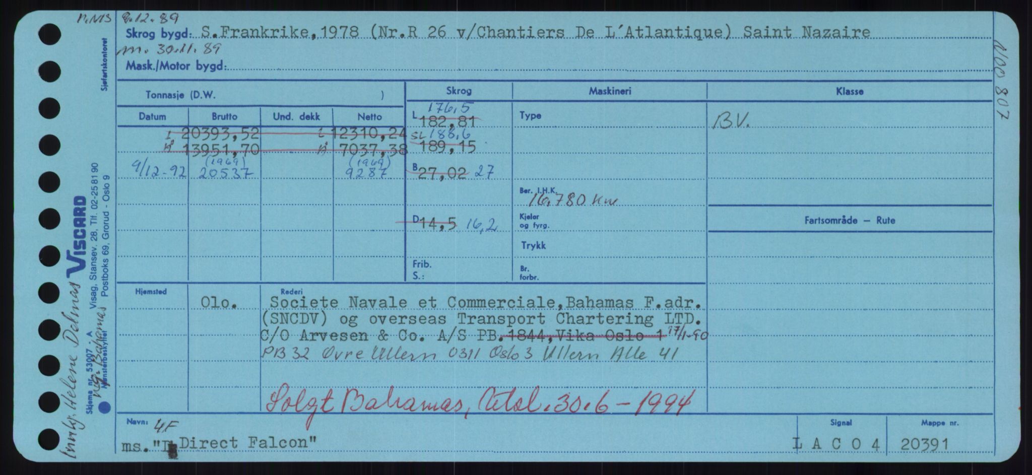 Sjøfartsdirektoratet med forløpere, Skipsmålingen, RA/S-1627/H/Hd/L0008: Fartøy, C-D, p. 505