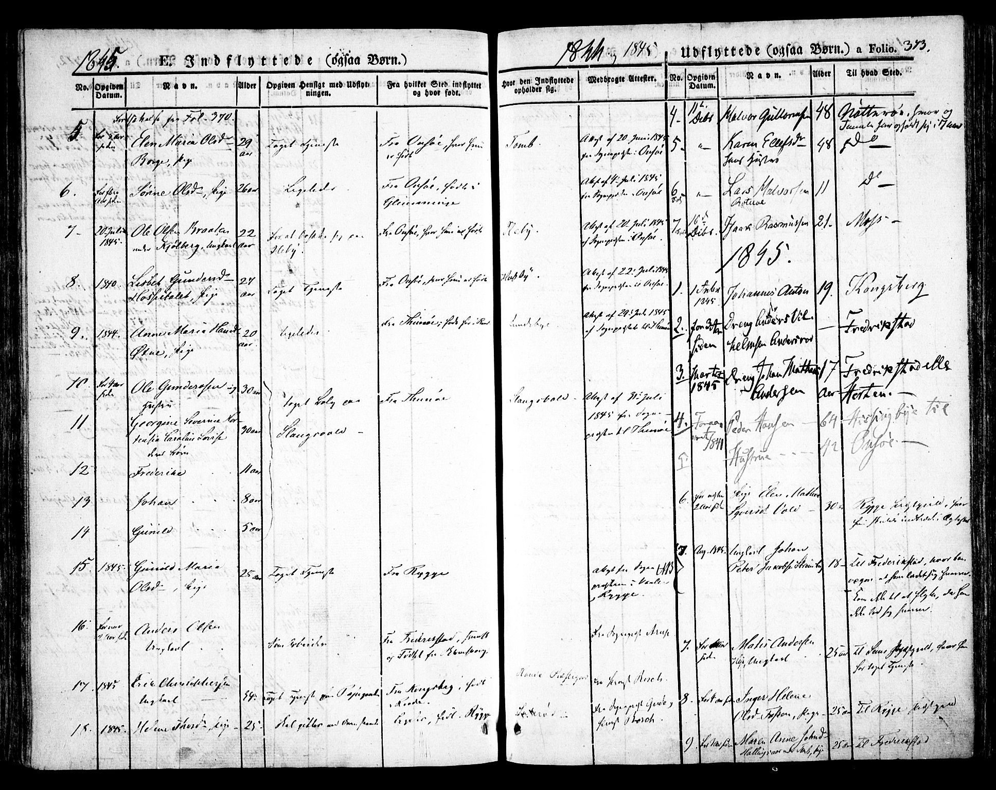 Råde prestekontor kirkebøker, AV/SAO-A-2009/F/Fa/L0005: Parish register (official) no. 5, 1830-1853, p. 373