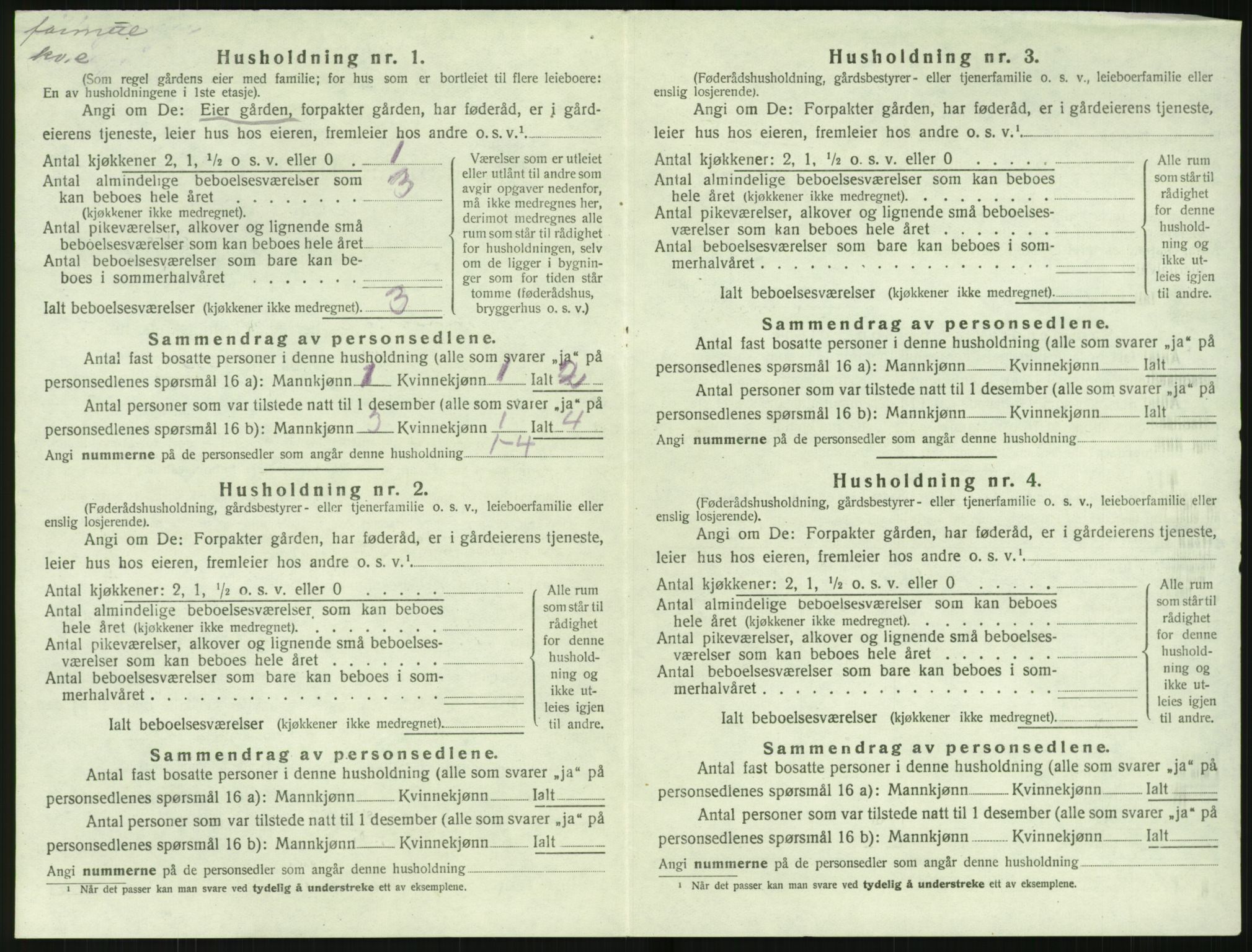 SAK, 1920 census for Stokken, 1920, p. 451