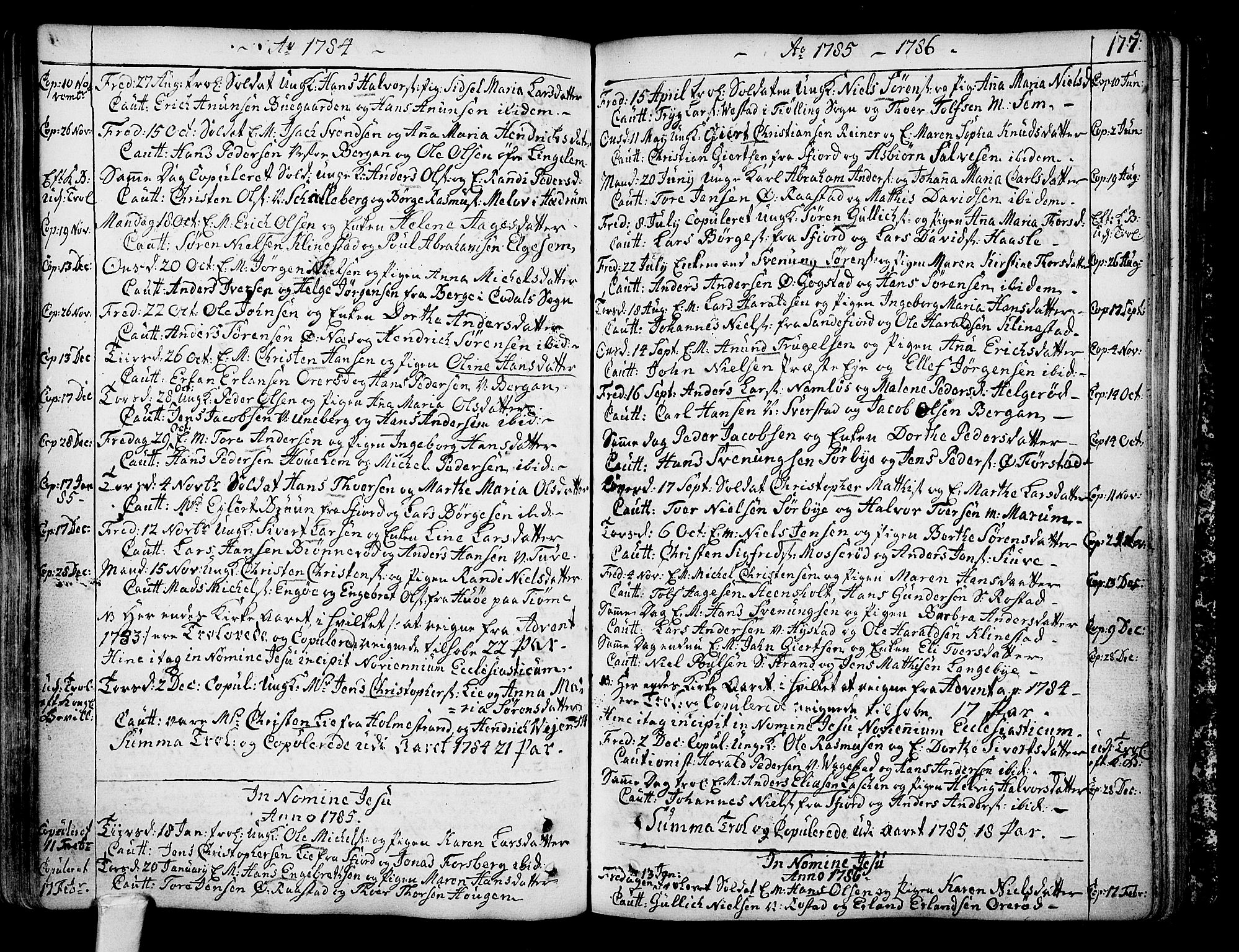 Sandar kirkebøker, SAKO/A-243/F/Fa/L0002: Parish register (official) no. 2, 1733-1788, p. 177