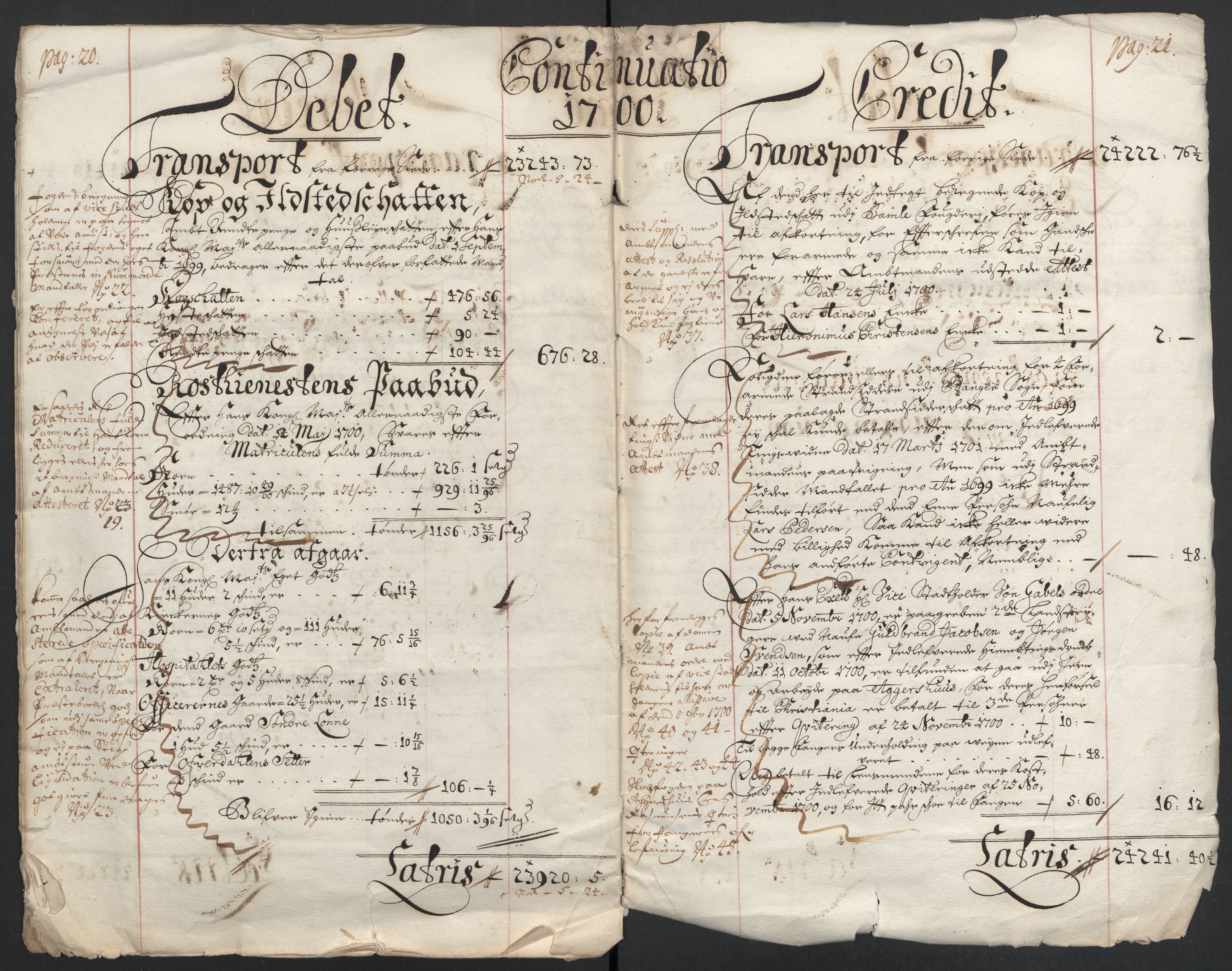 Rentekammeret inntil 1814, Reviderte regnskaper, Fogderegnskap, AV/RA-EA-4092/R36/L2103: Fogderegnskap Øvre og Nedre Telemark og Bamble, 1700, p. 13