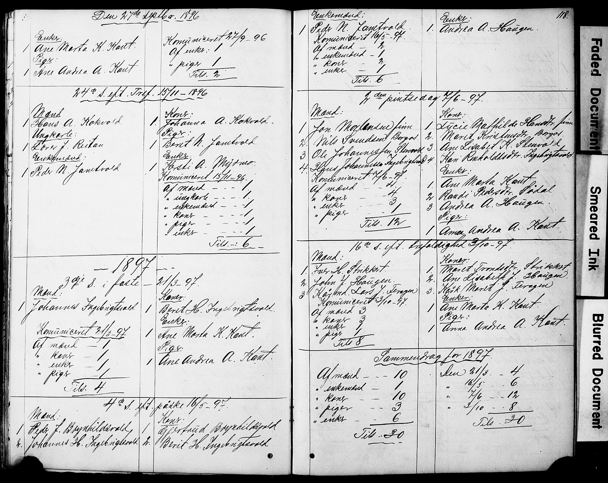 Ministerialprotokoller, klokkerbøker og fødselsregistre - Sør-Trøndelag, SAT/A-1456/683/L0949: Parish register (copy) no. 683C01, 1880-1896, p. 118