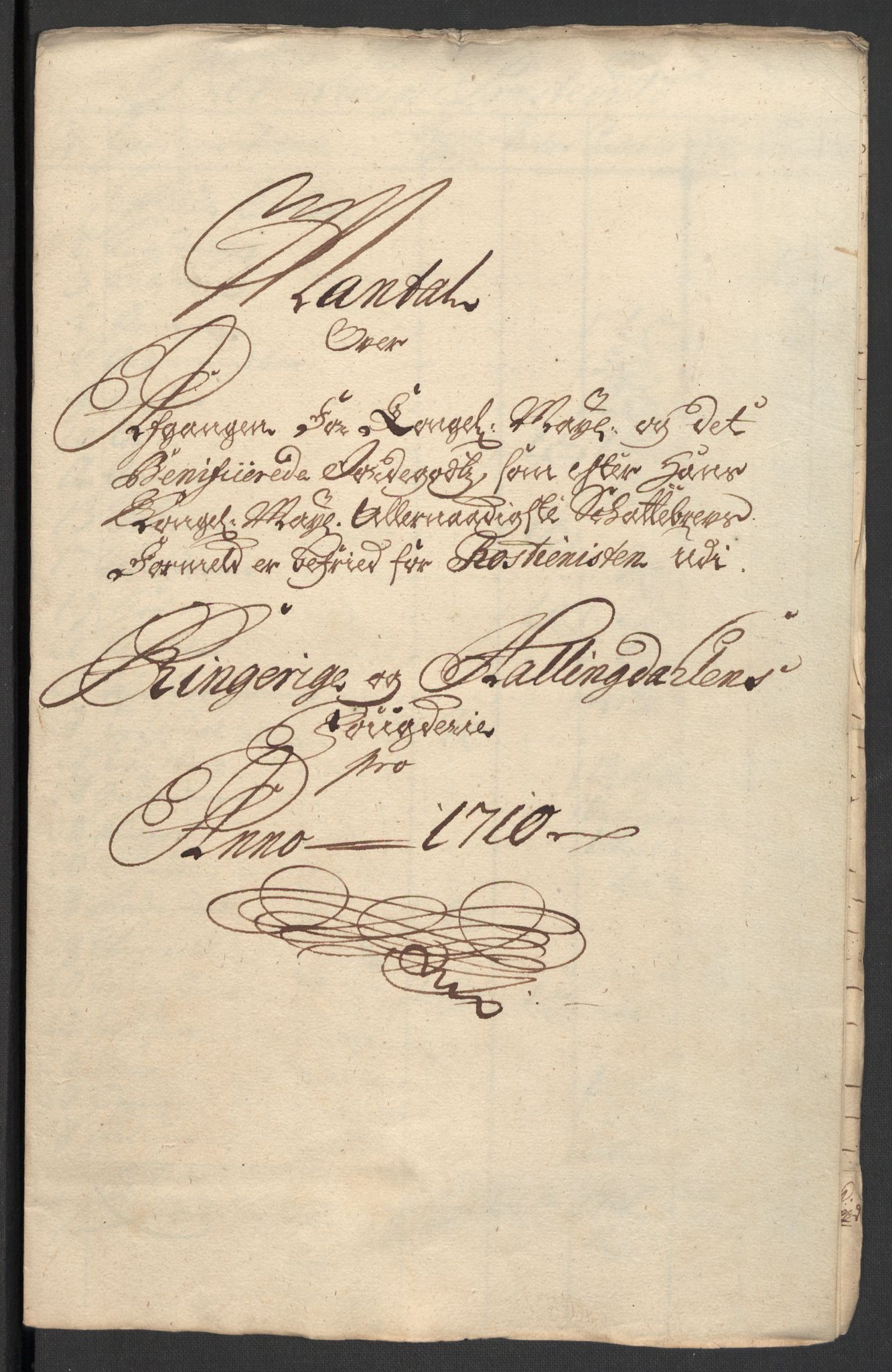 Rentekammeret inntil 1814, Reviderte regnskaper, Fogderegnskap, AV/RA-EA-4092/R23/L1468: Fogderegnskap Ringerike og Hallingdal, 1709-1710, p. 410