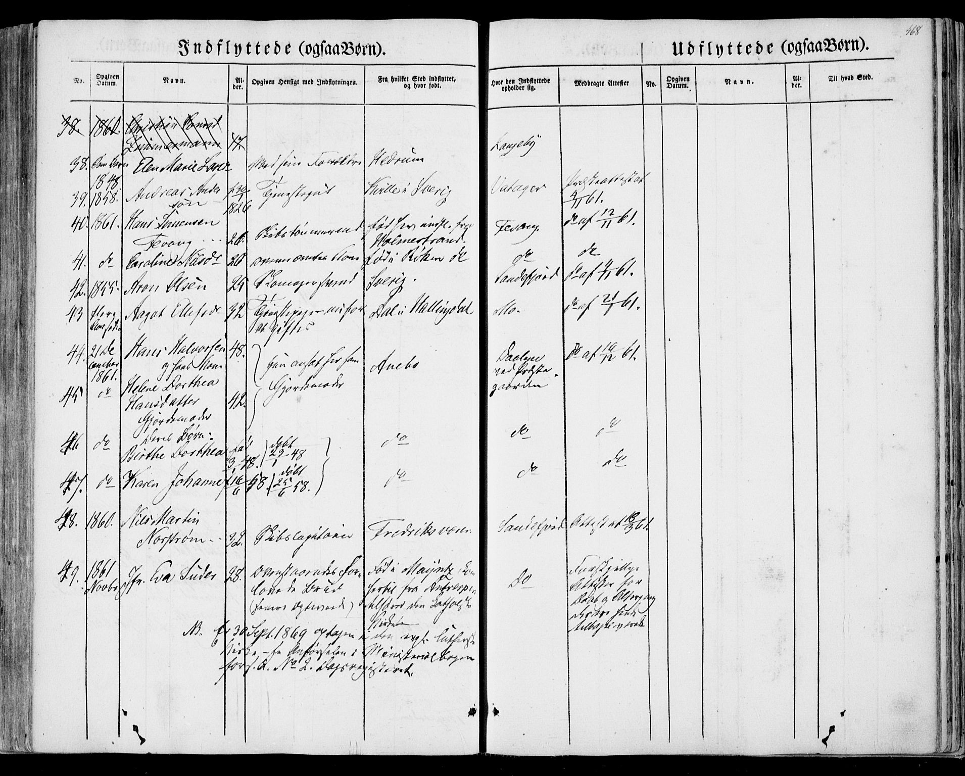 Sandar kirkebøker, AV/SAKO-A-243/F/Fa/L0007: Parish register (official) no. 7, 1855-1861, p. 468