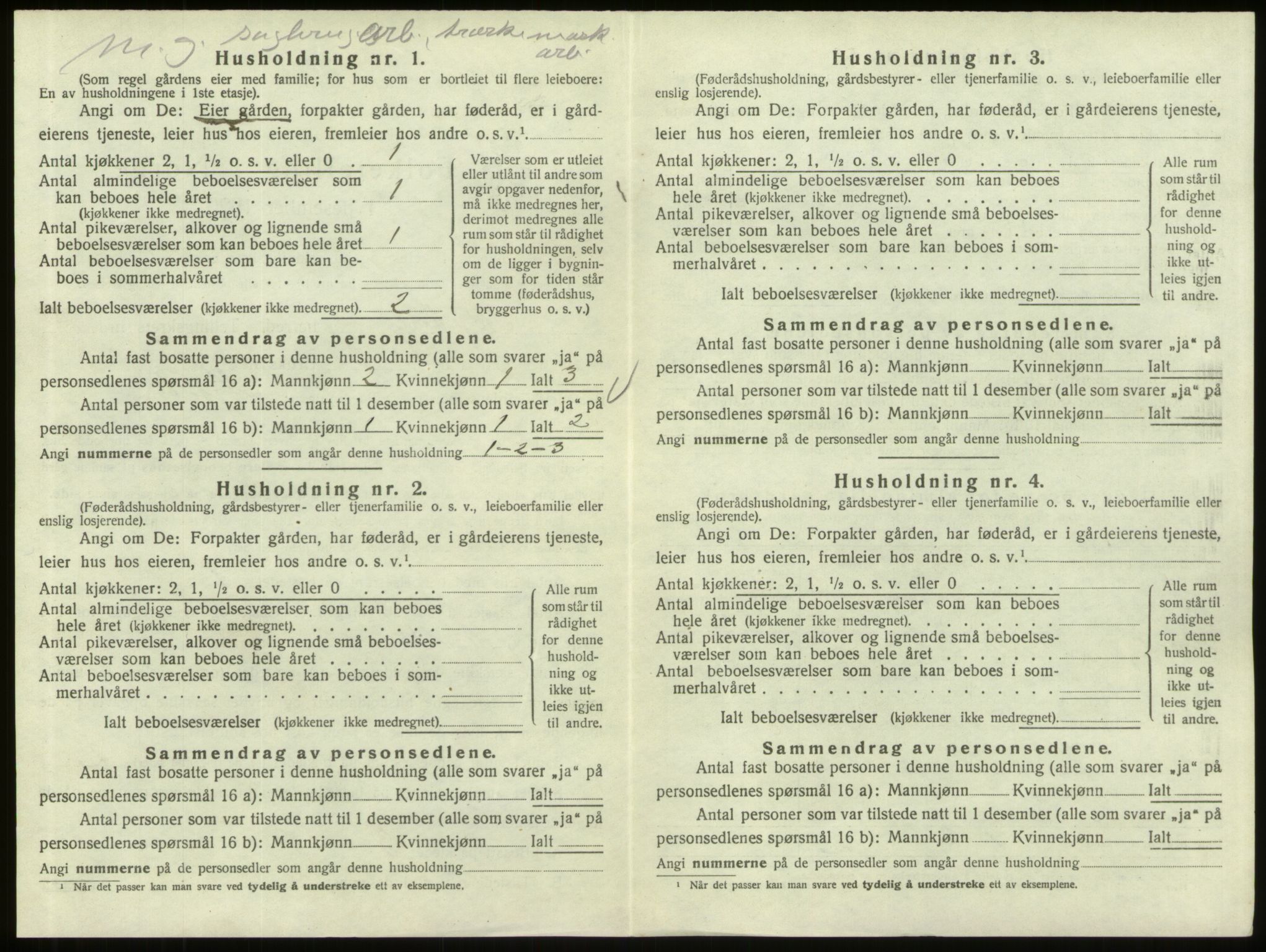 SAO, 1920 census for Skjeberg, 1920, p. 615